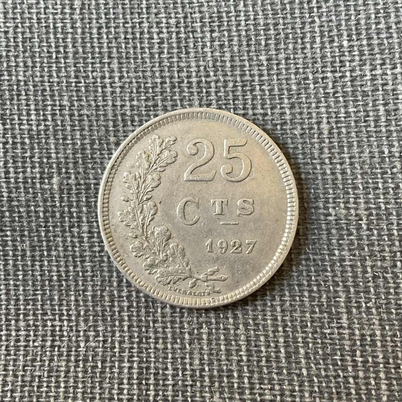 外国硬币二场2024-1-7 1927卢森堡