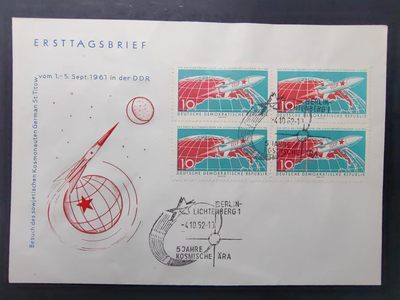 东德1961年 第一颗载人宇宙飞船 