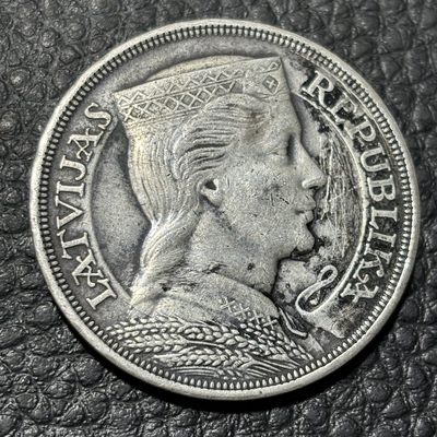 【臻藏泉阁-第一期】金银币收藏保真包代限时专场 - 拉脱维亚女神一拉特银币一图一物、保真包代