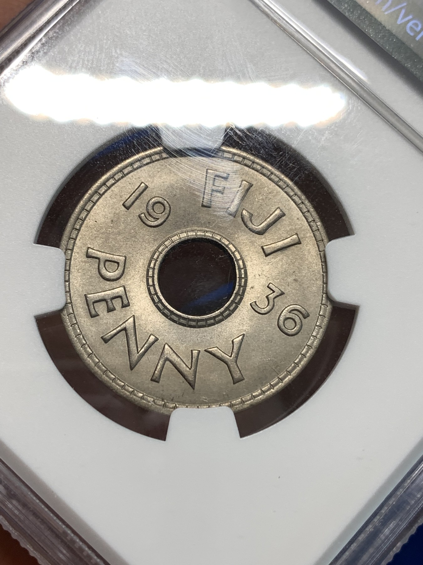 《竞宝斋》第232场-周日，周一 2场 (全场包邮) NGC MS64 英属斐济1936爱德华八世1便士镍币，短暂发行后造币厂大量回收销毁