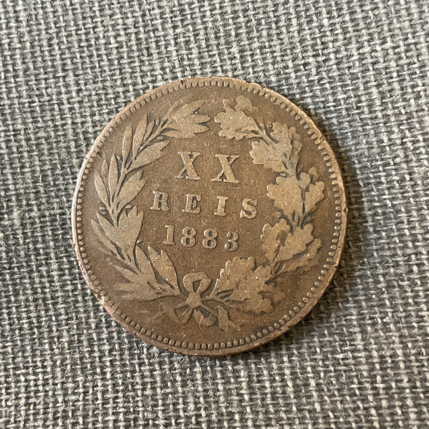 外国硬币二场2024-1-7 葡萄牙1883铜币