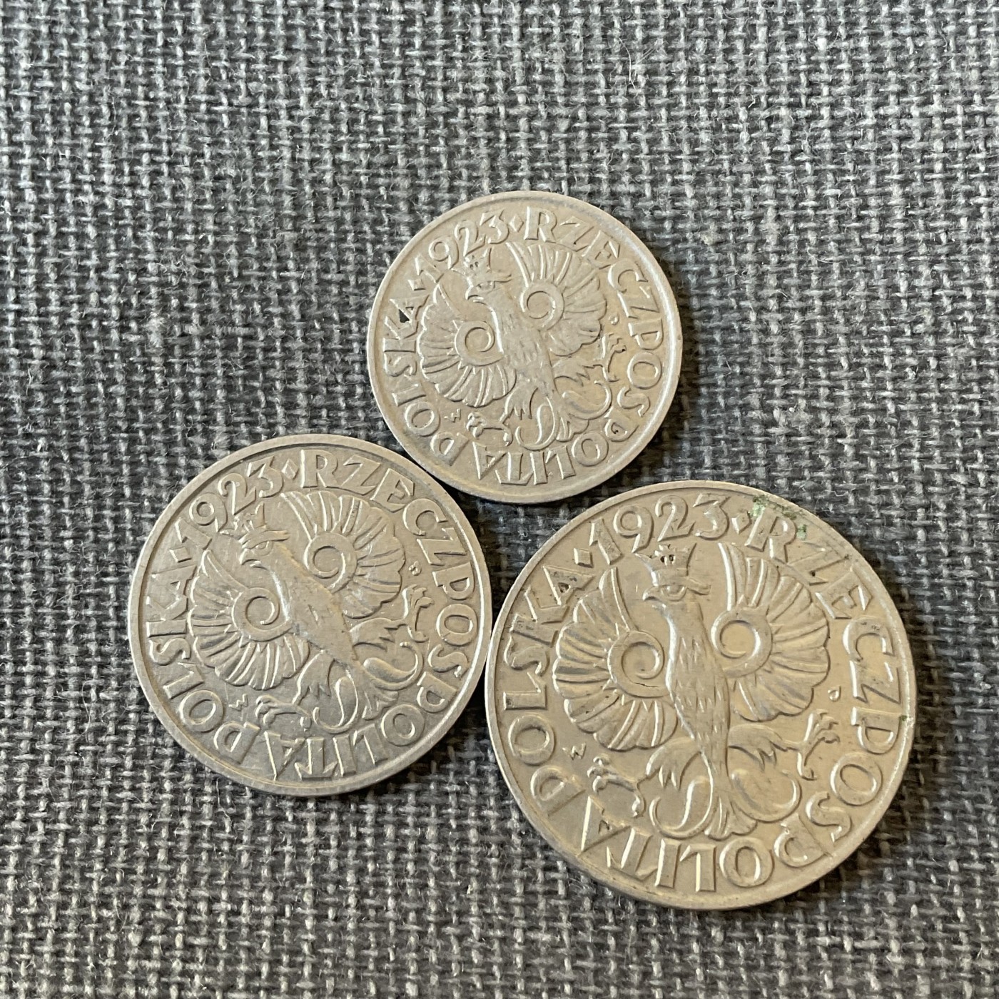外国硬币二场2024-1-7 波兰1923年一组好品