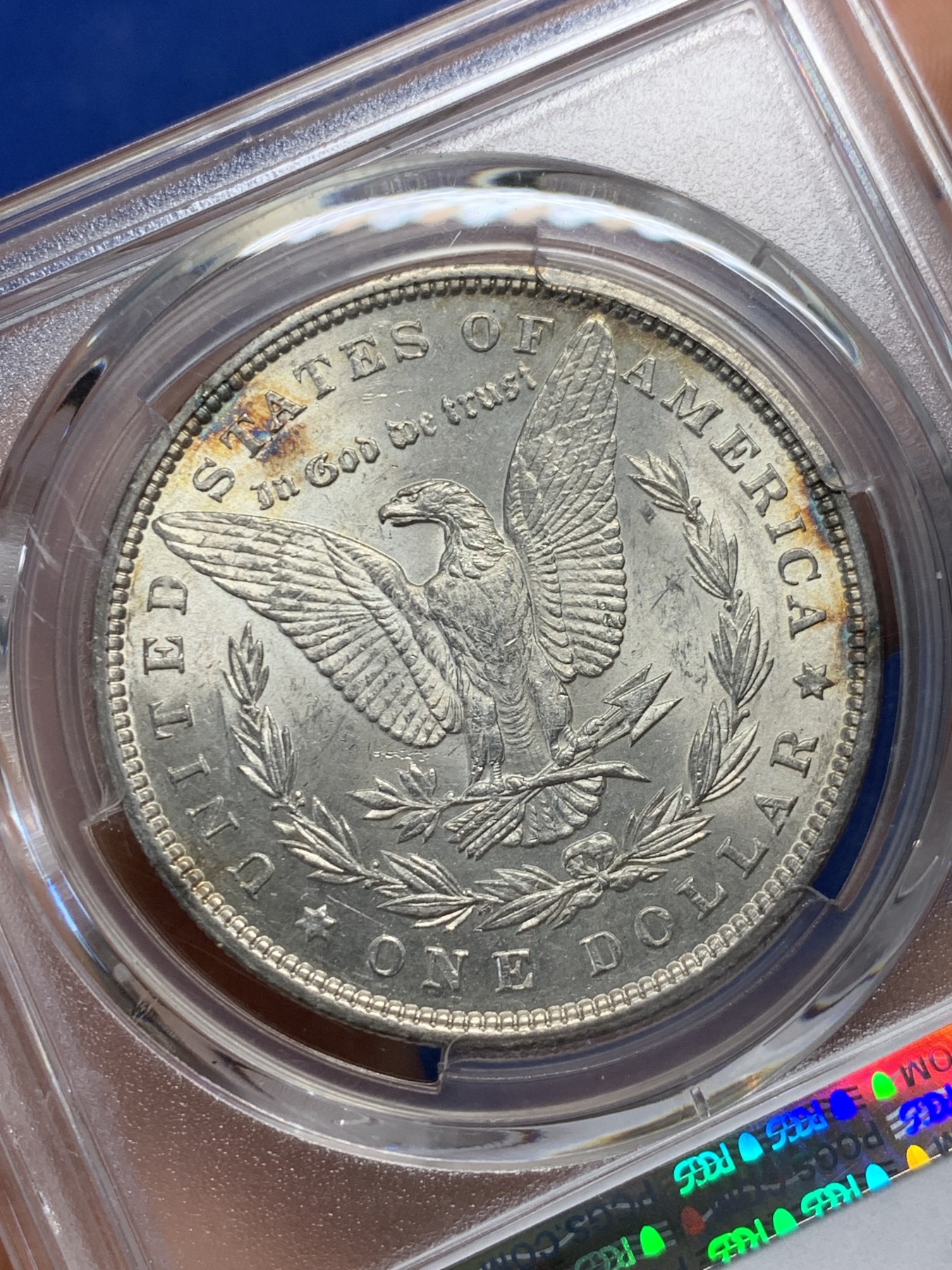 《竞宝斋》第232场-周日，周一 2场 (全场包邮) PCGS AU58 美国1897年摩根1美元大银币