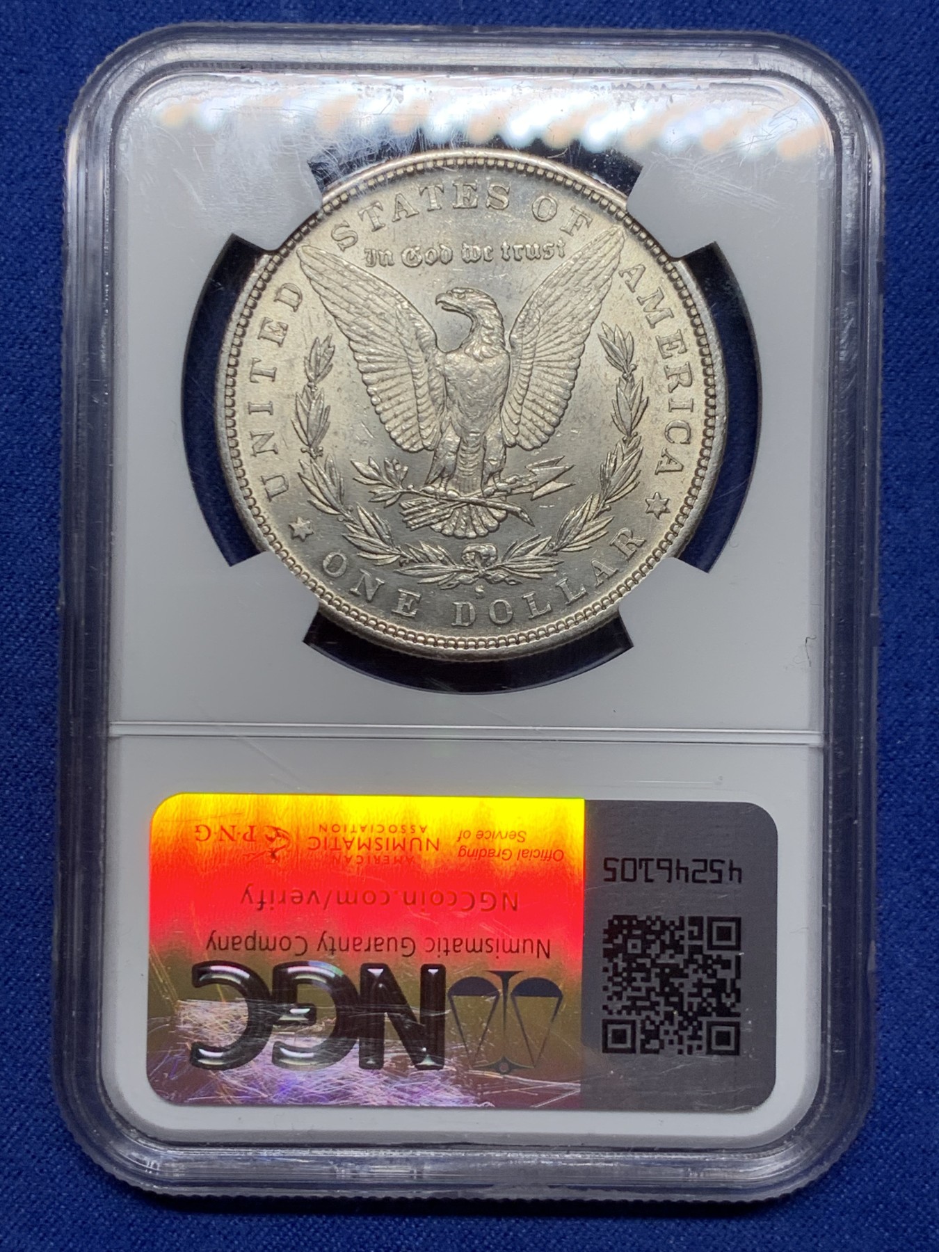 《竞宝斋》第232场-周日，周一 2场 (全场包邮) NGC MS62 美国1882年摩根1美元大银币