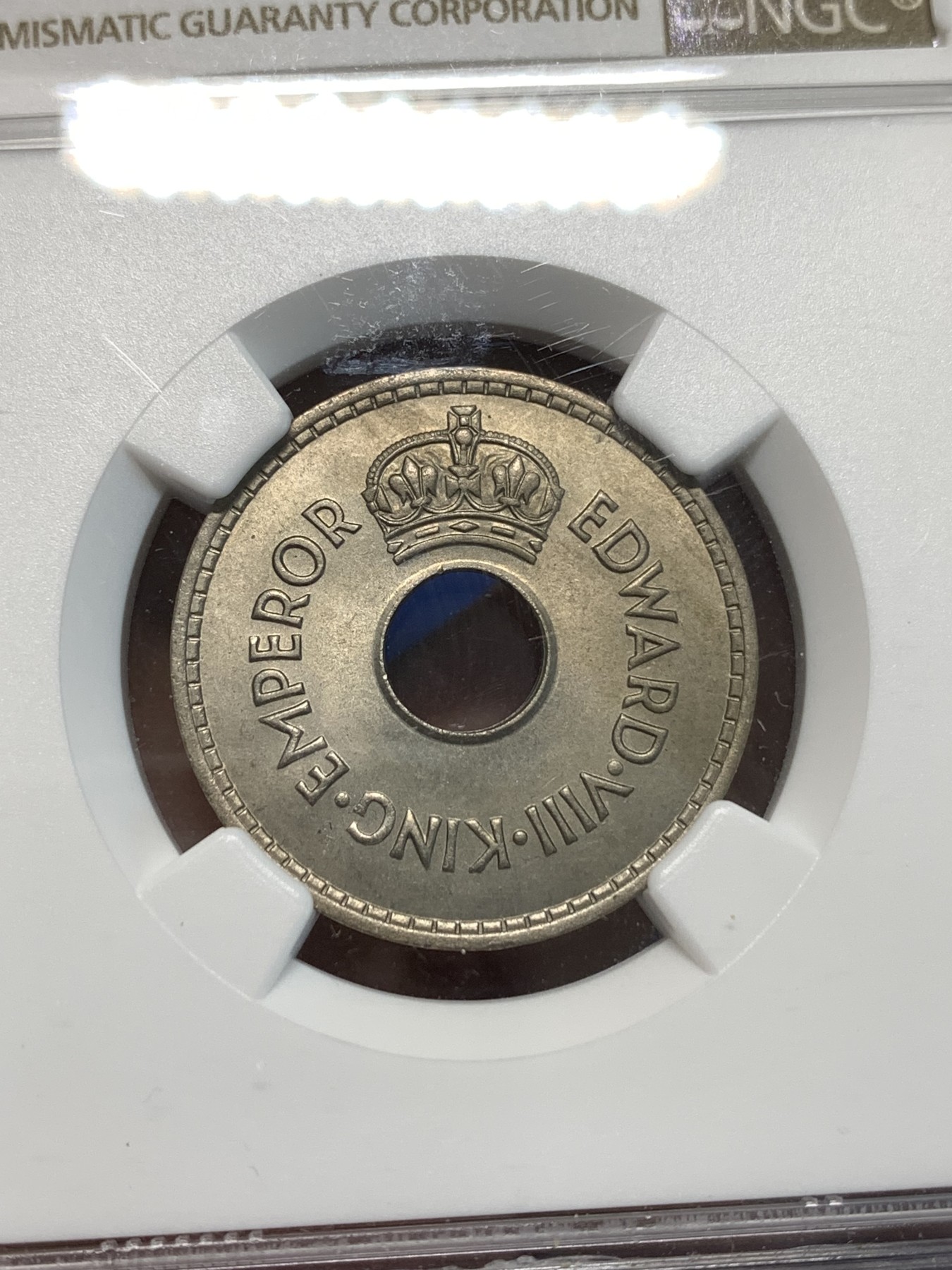 《竞宝斋》第232场-周日，周一 2场 (全场包邮) NGC MS64 英属斐济1936爱德华八世1便士镍币，短暂发行后造币厂大量回收销毁