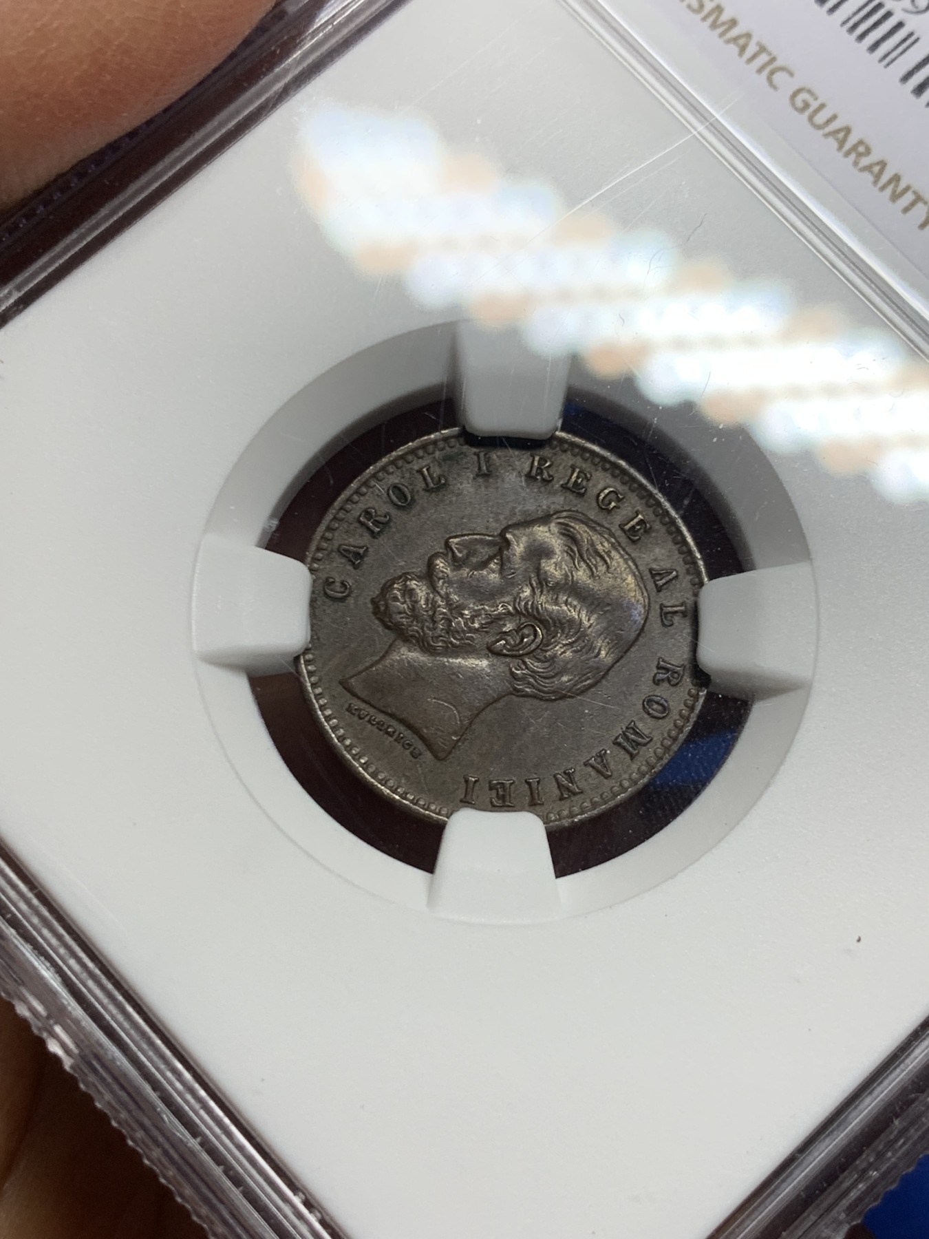 《竞宝斋》第232场-周日，周一 2场 (全场包邮) NGC AU58BN 1900B罗马尼亚2巴尼铜币