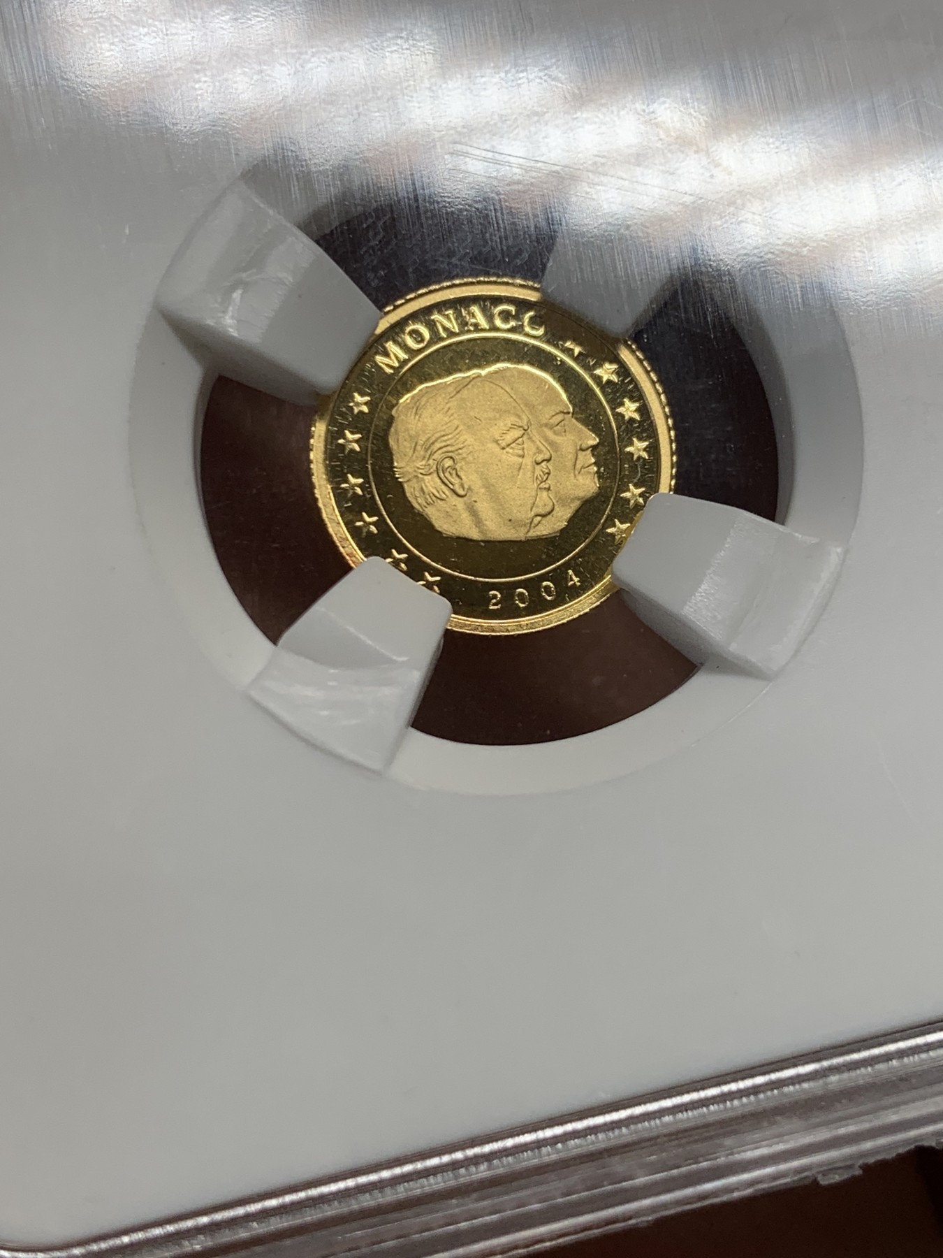 《竞宝斋》第232场-周日，周一 2场 (全场包邮) WPGS PF69 北马里亚纳2004年5元 精制金币 1.25克 999金