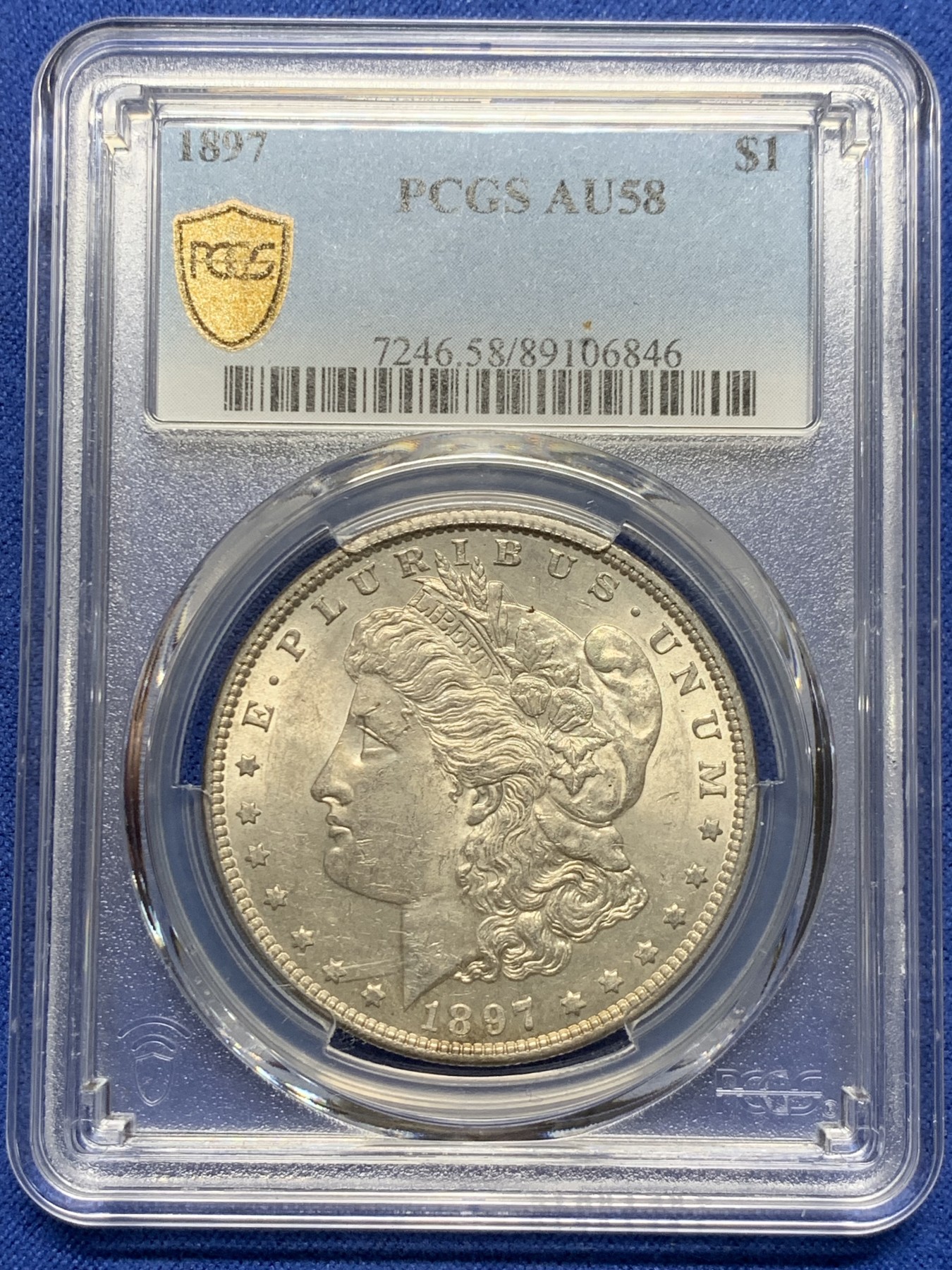 PCGS AU58 美国1897年摩根1美元大银币- 竞宝斋- 竞宝斋- 麦稀奇