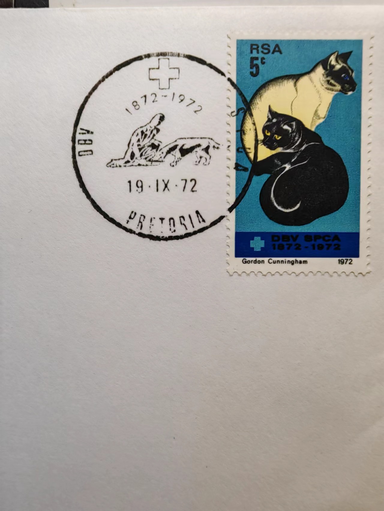 多国首日封✌邮品✌（拍卖场）精品🔥专场 第④②场 西南非1972年 爱护动物协会