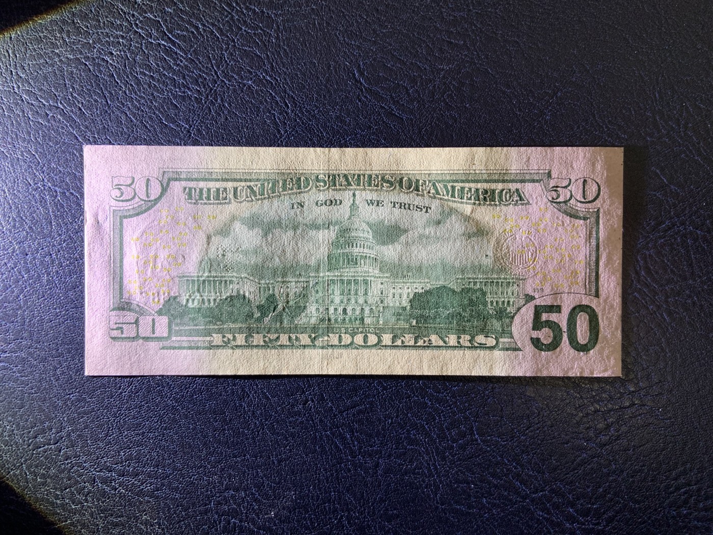 收藏联盟Quantum Auction 第317期拍卖  美国联邦储备券2013年50元 品相UNC 角有瑕疵 豹子号888