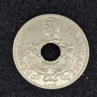 巴斯克收藏第215期 散币专场 1月16/17/18 号三场连拍 全场包邮 - 法属印度支那 1938年 5生丁铜镍合金币