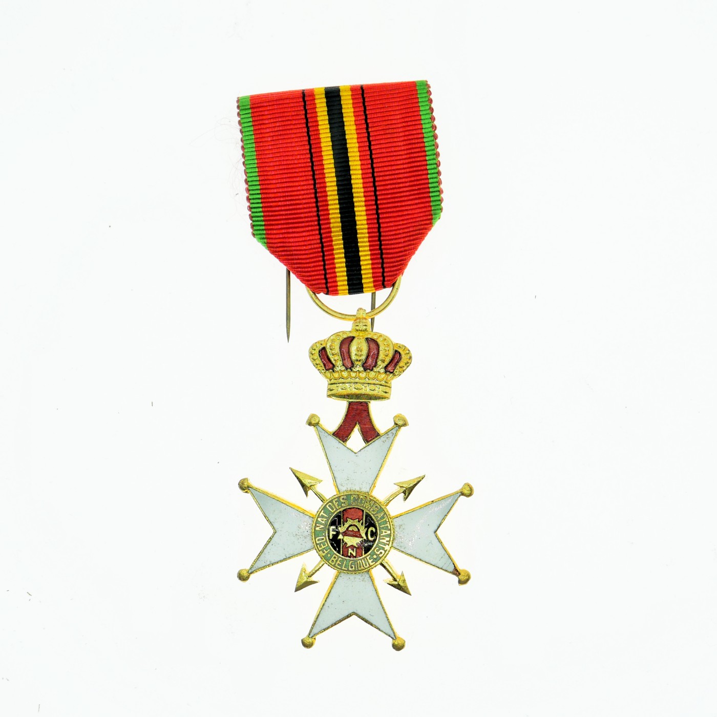 勋章奖章交易所1月13日拍卖 比利时一战老兵协会奖章，单面珐琅