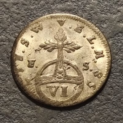 0起1加-纯粹捡漏拍-279银币套币场 - 德国萨克森-魏玛艾森纳赫1758年6芬尼银币