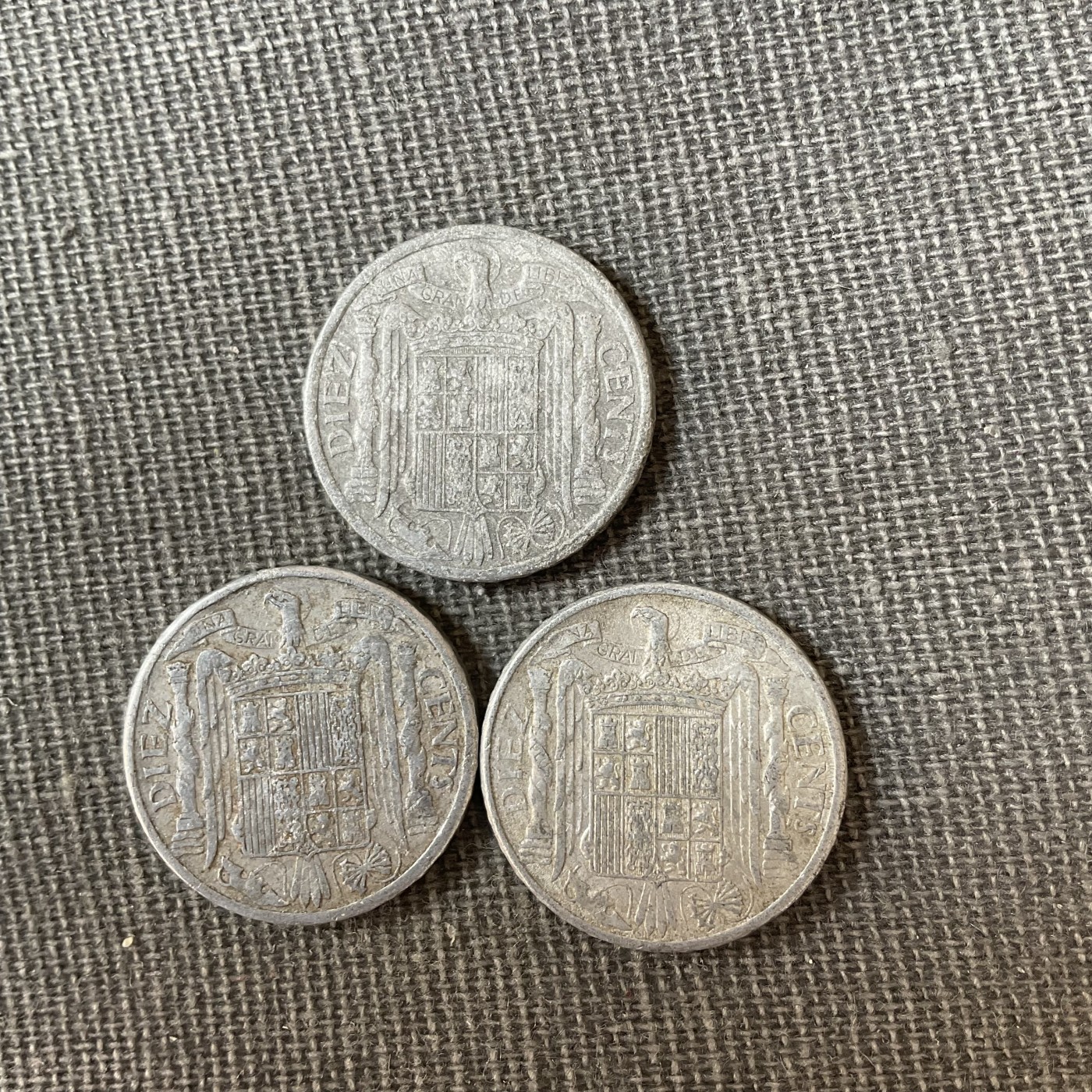 外国硬币三场2024-1-8 西班牙1940/1940/1945