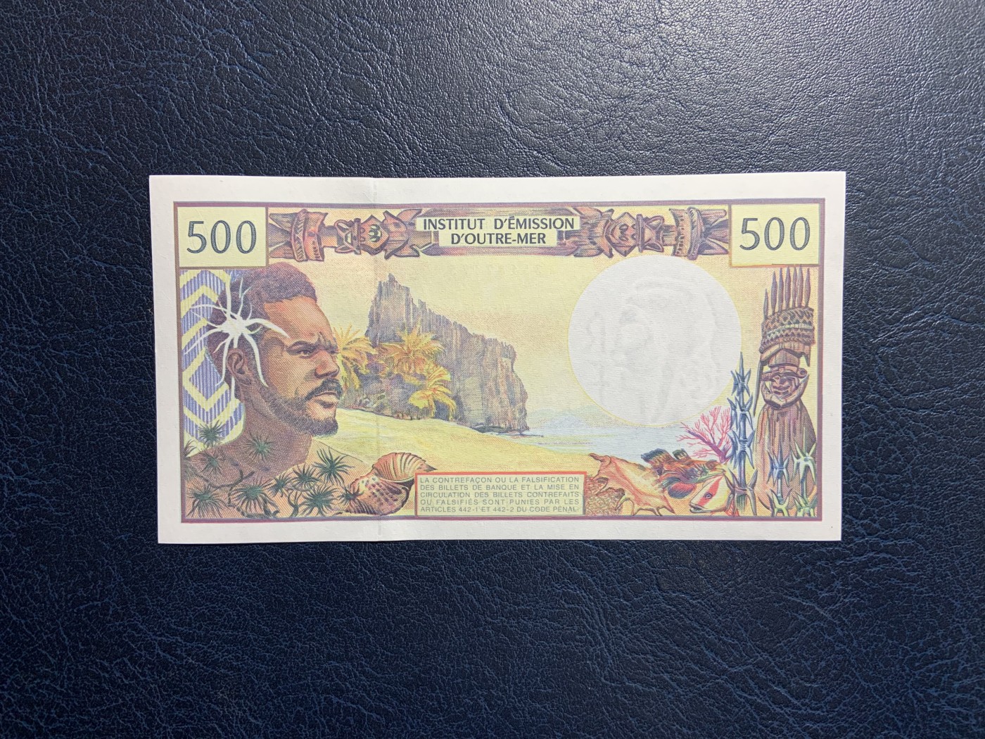 收藏联盟Quantum Auction 第317期拍卖  法属太平洋1990-12年500法郎 品相全新UNC
