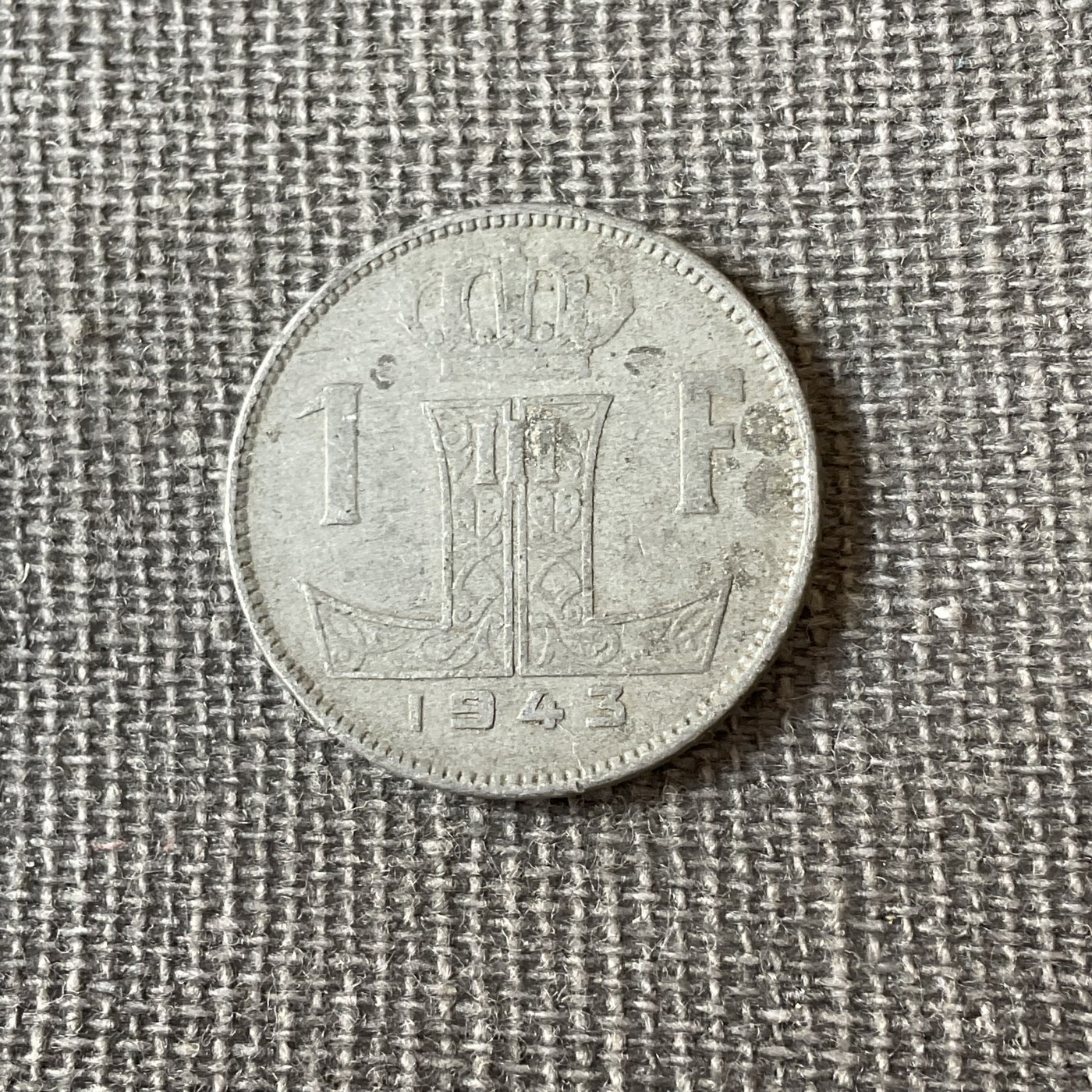 外国硬币三场2024-1-8 比利时1943锌币