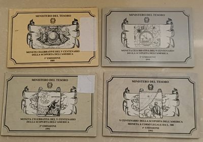 【币将精彩】世界钱币拍卖（2025-7-30） - 意大利1989-1992年“航海时代”银币全套
