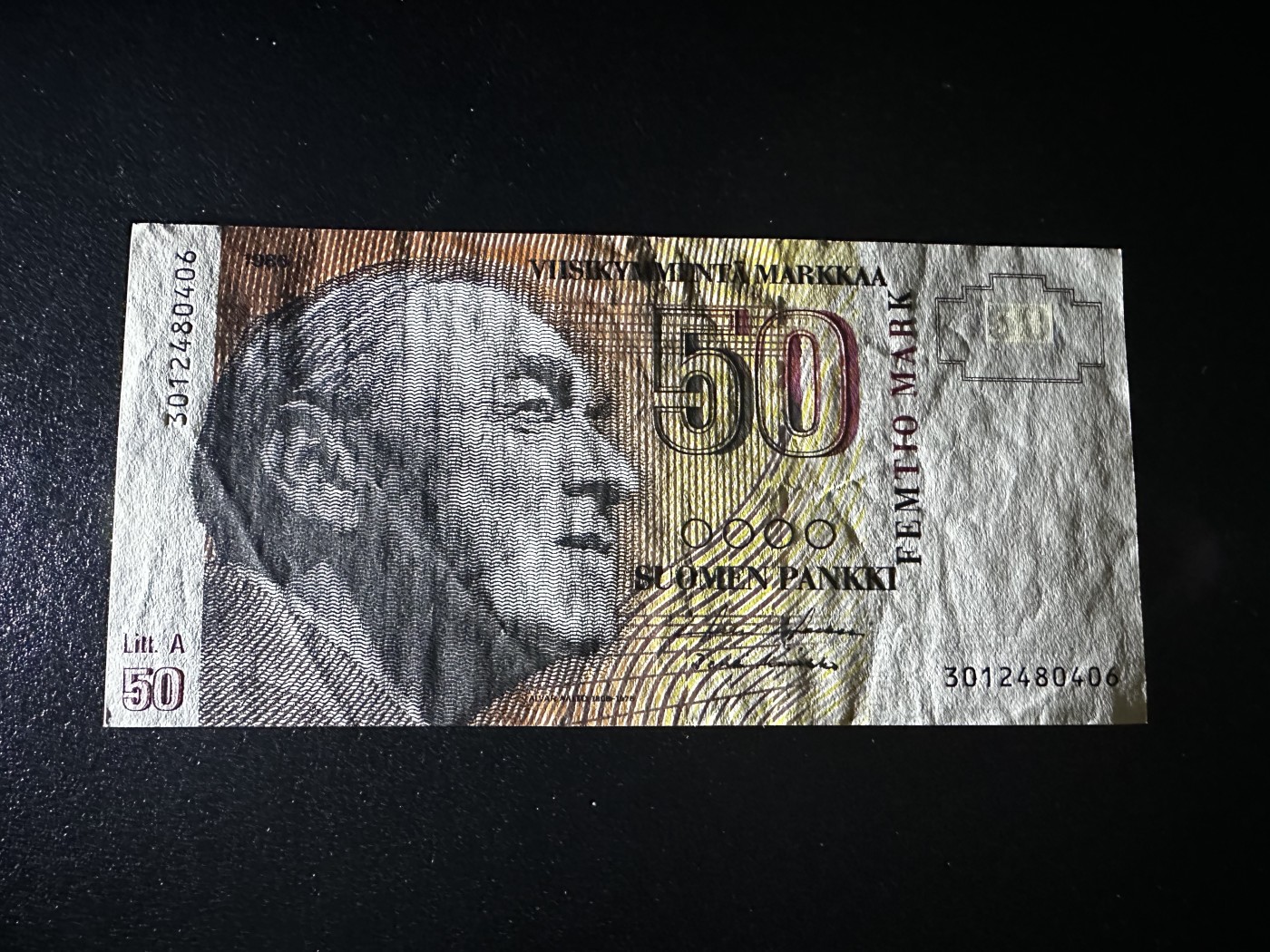 《外钞收藏家》第三百二十九期 1986年芬兰50克朗 品相如图