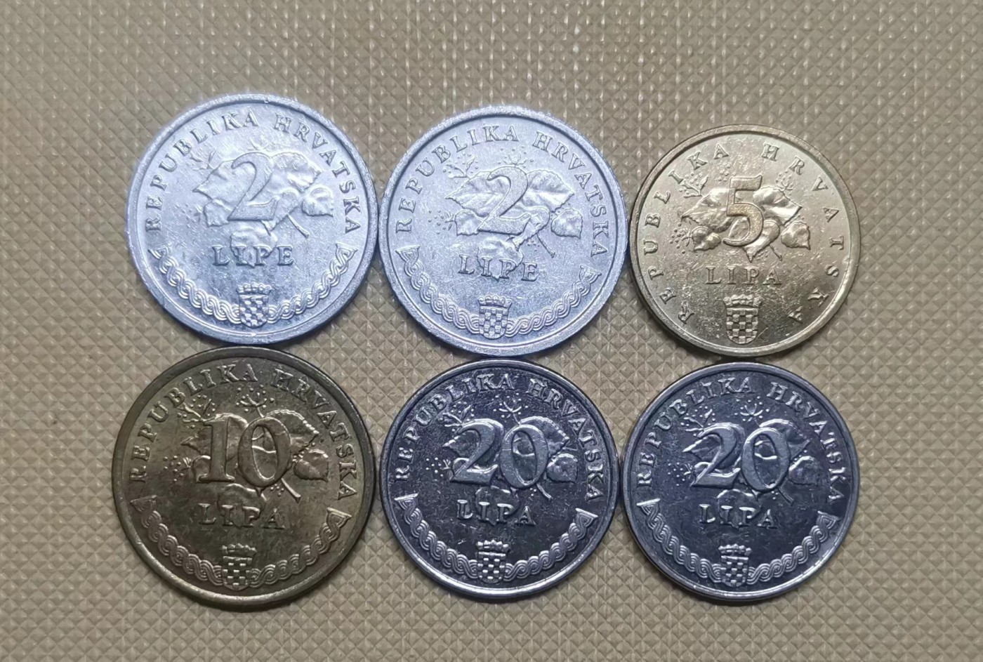 【易洋钱喜】第34场 国外硬币专场 克罗地亚硬币六枚