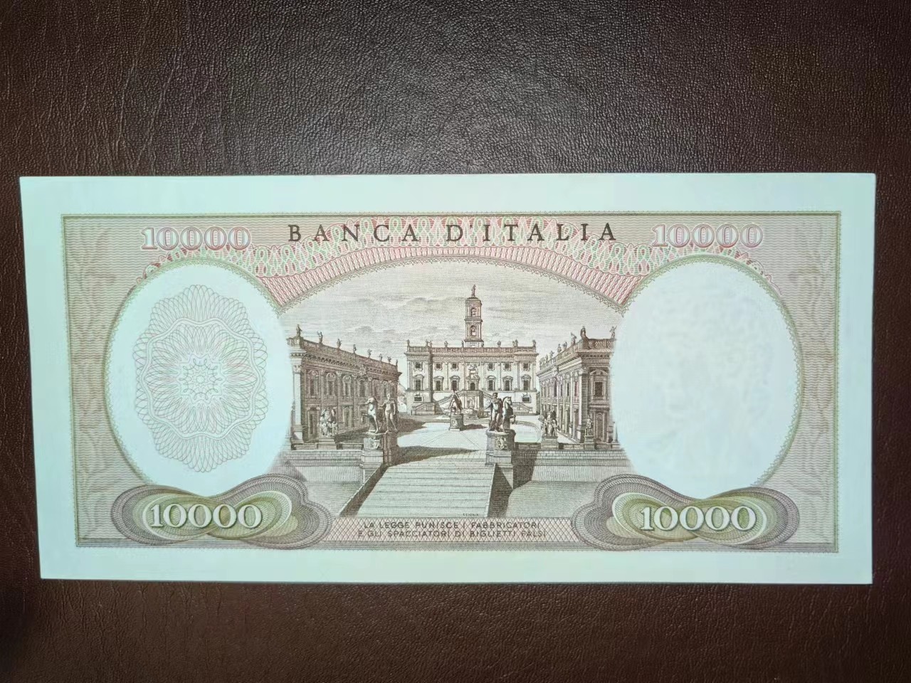 【Blue Auction】✨世界纸币精拍第418期【精】 意大利 1968年10万里拉 米开朗基罗 AU