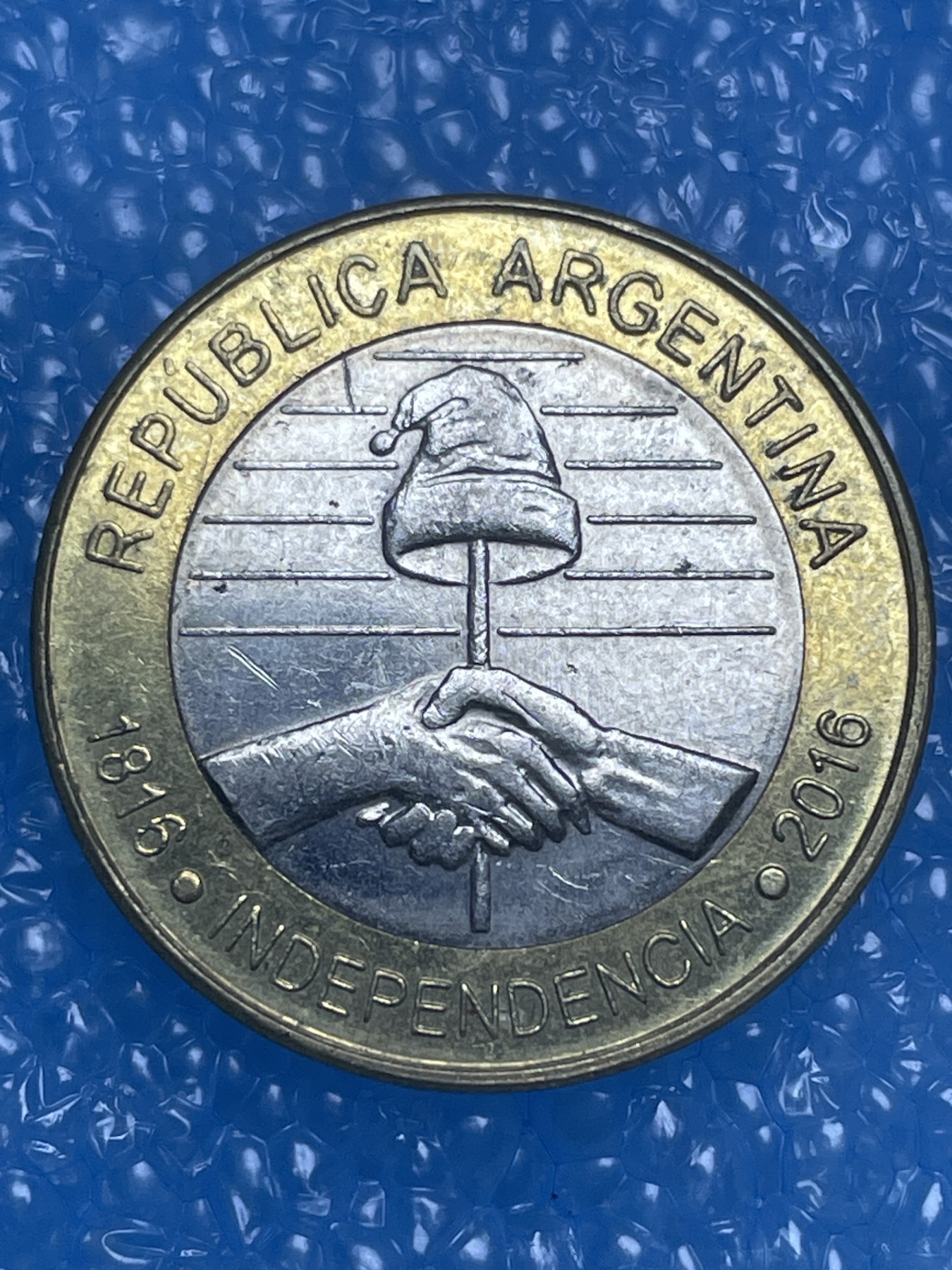 神仙姐姐散币好品专场第十四期（无佣金满邮自动发出 2016 年阿根廷双色币 2 比索