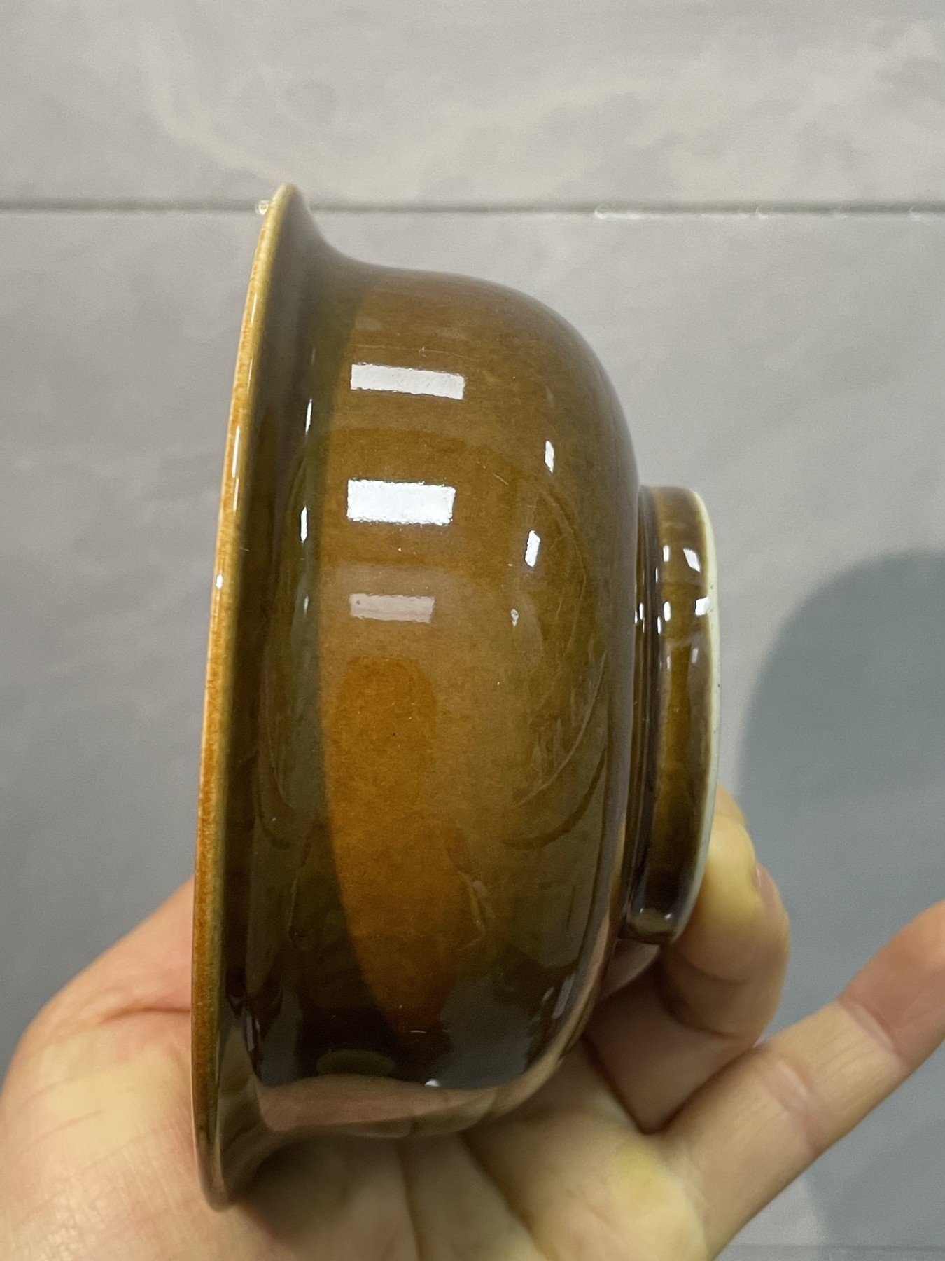 第21场钱币纸币小人书、连环画、瓷器专场 姜色釉水玉碗
