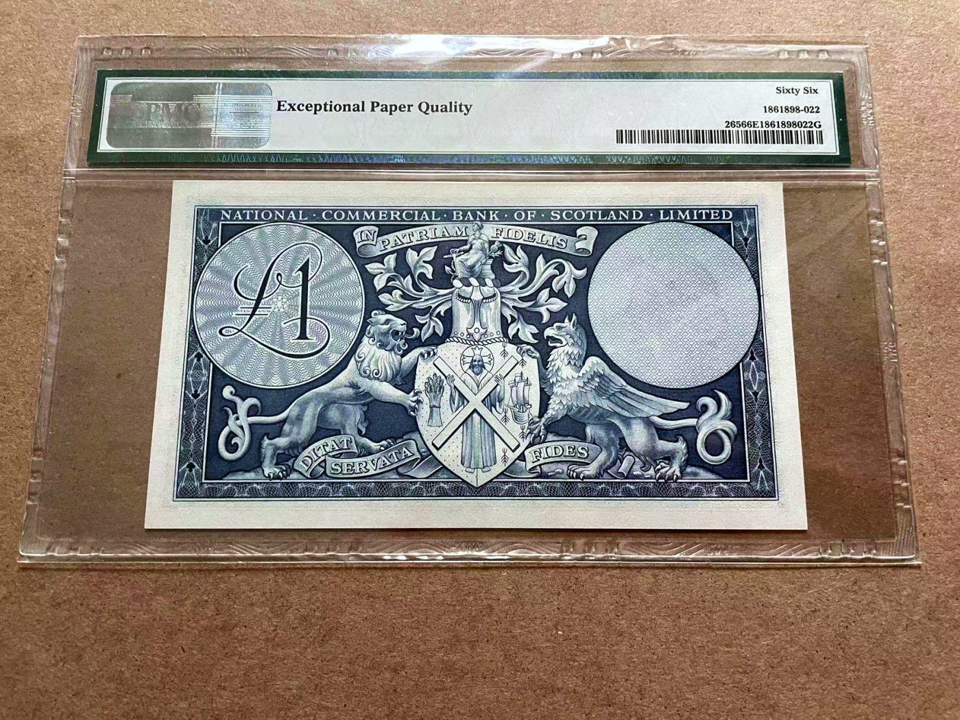 【Blue Auction】✨世界纸币精拍第418期【精】 苏格兰 1959年1镑 BWC出品 雕刻精美 PMG66EPQ 