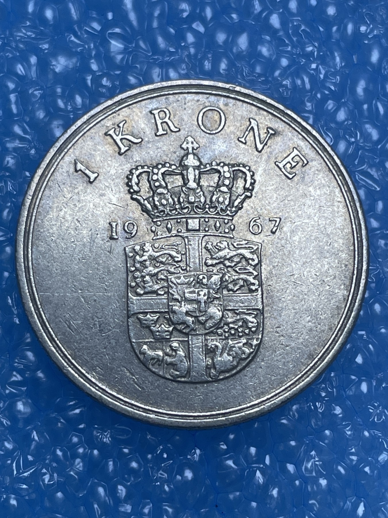 神仙姐姐散币好品专场第十四期（无佣金满邮自动发出 1967 年丹麦 1 克朗