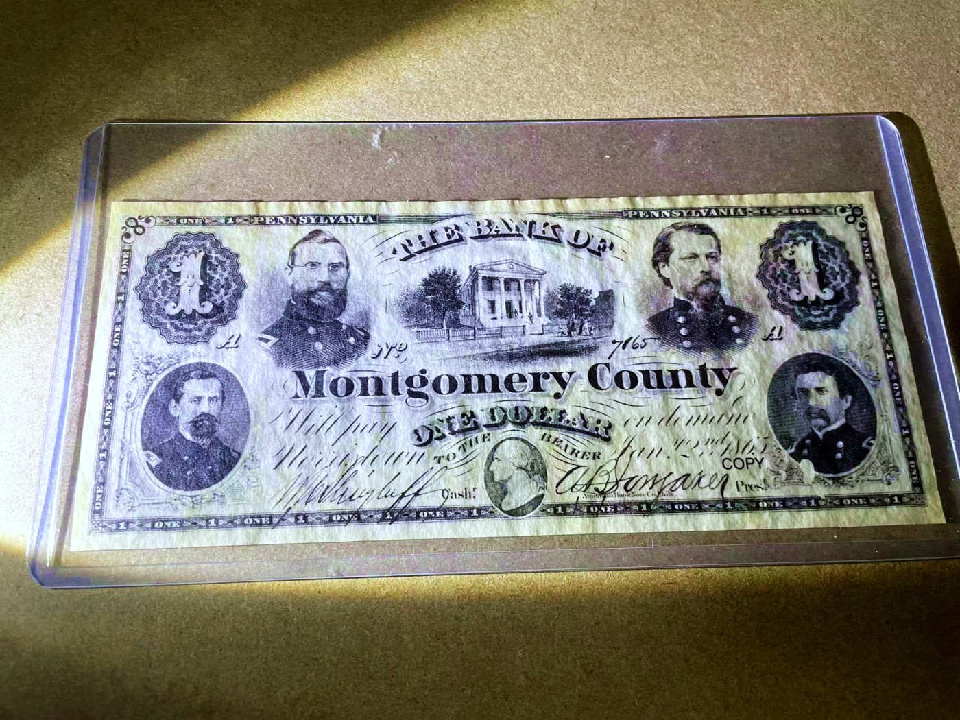 【Blue Auction】✨世界纸币精拍第418期【精】 【一组2张】西班牙 1931年500比塞塔 BWC出品 海盗 PMG64 &美国1865年1美金 四将军钞 复制品 品相如图