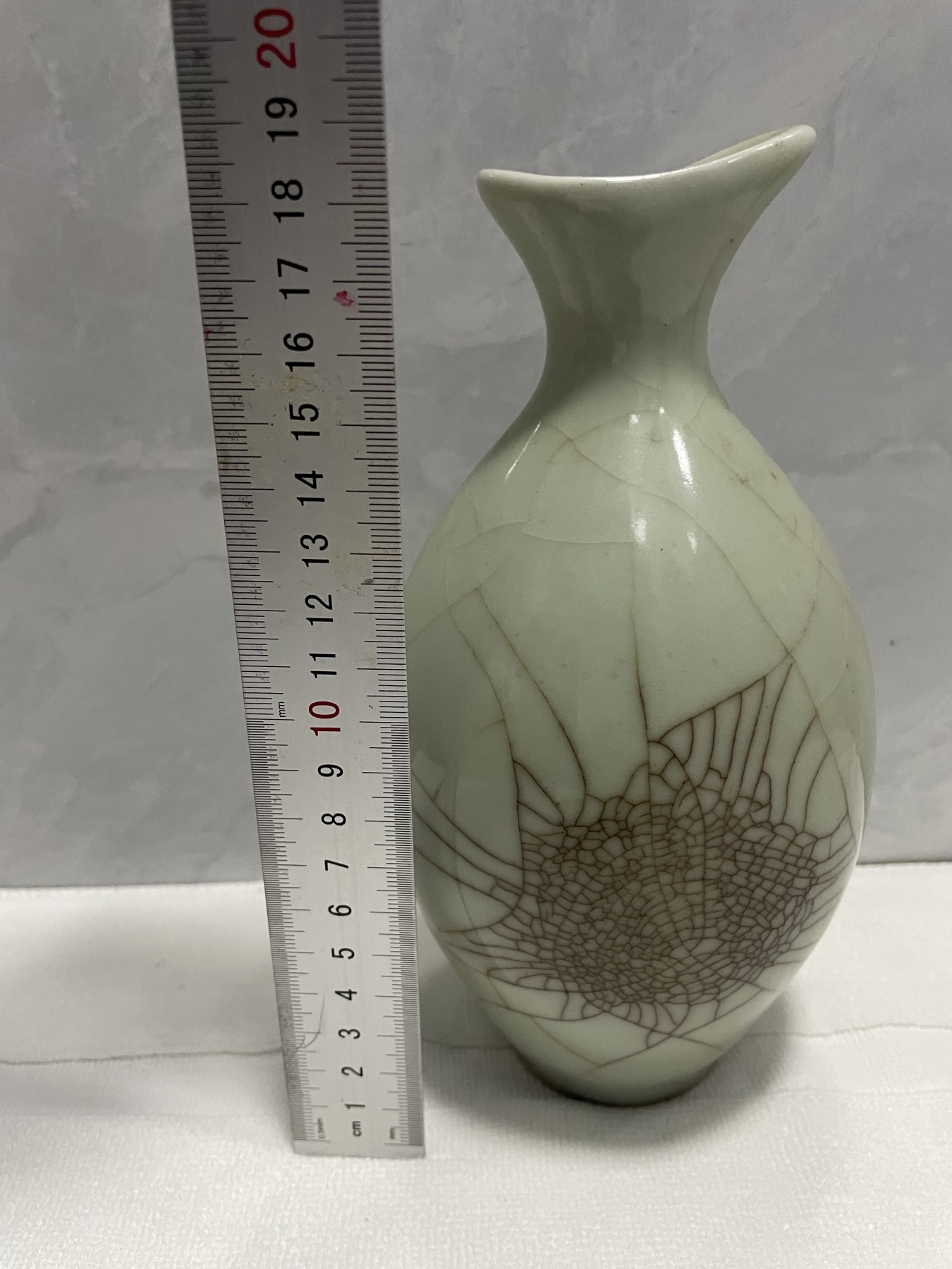 第21场钱币纸币小人书、连环画、瓷器专场 冰裂纹腰鼓瓷器