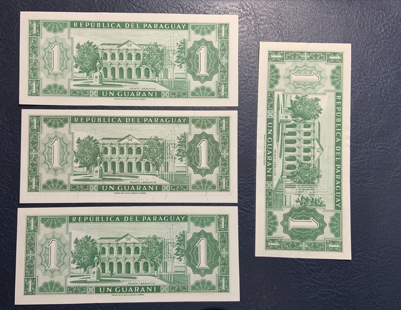 收藏联盟Quantum Auction 第317期拍卖  巴拉圭1952版1-100圭拉尼 品相UNC 全部为首发A冠 瑕疵细节如图