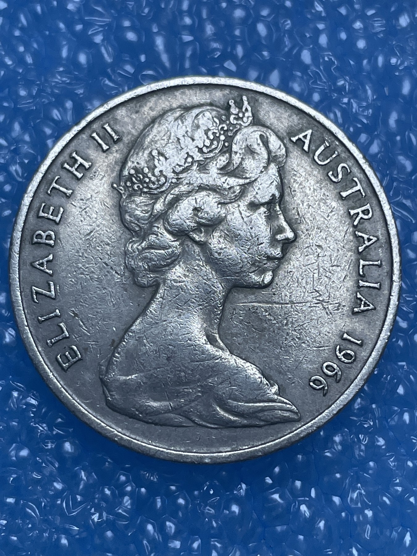 神仙姐姐散币好品专场第十四期（无佣金满邮自动发出 1966 年澳大利亚 20 分