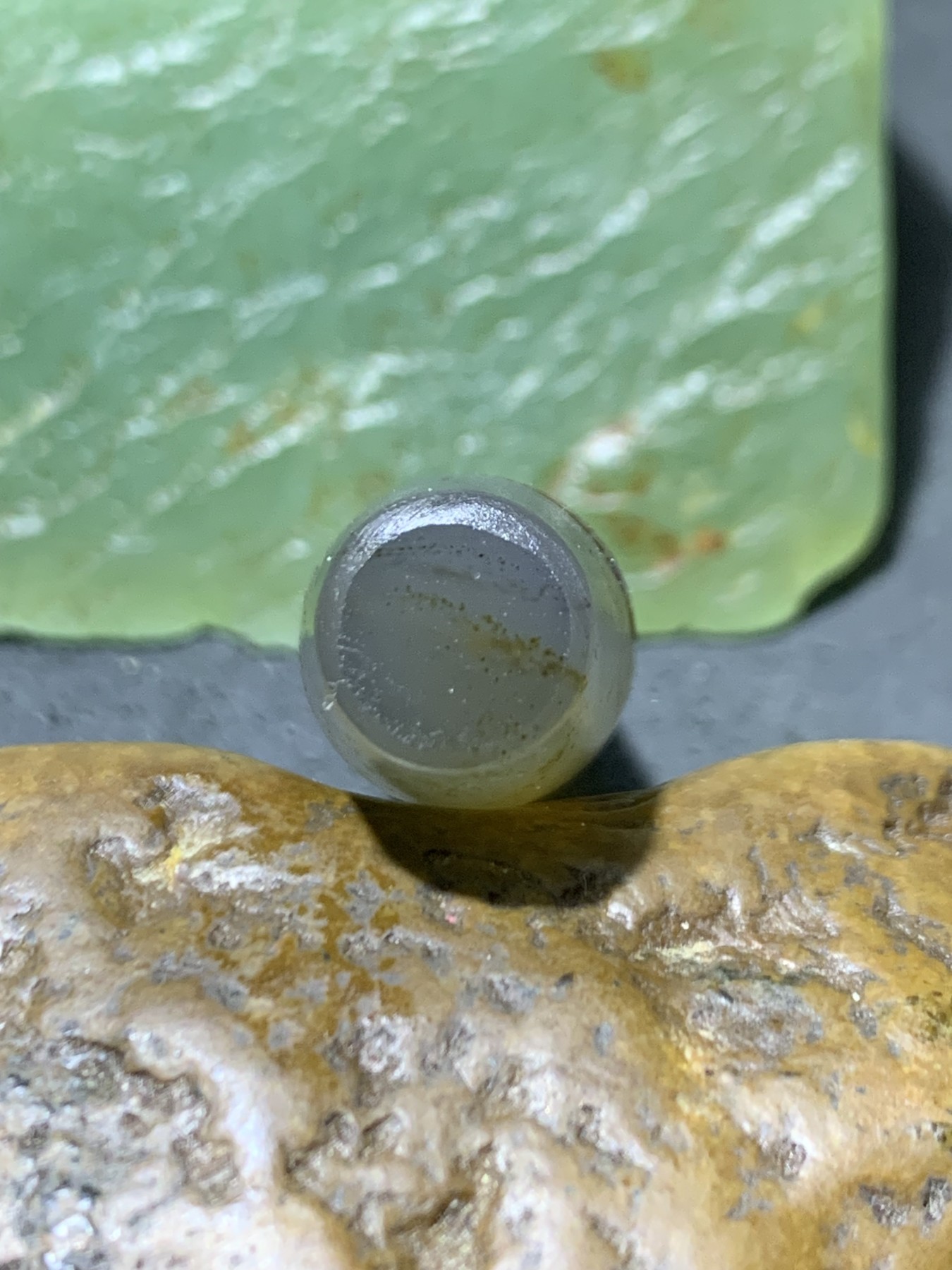 精美亚光高玉化巴西玛瑙手工俏色巧雕富贵有余吊坠一个！