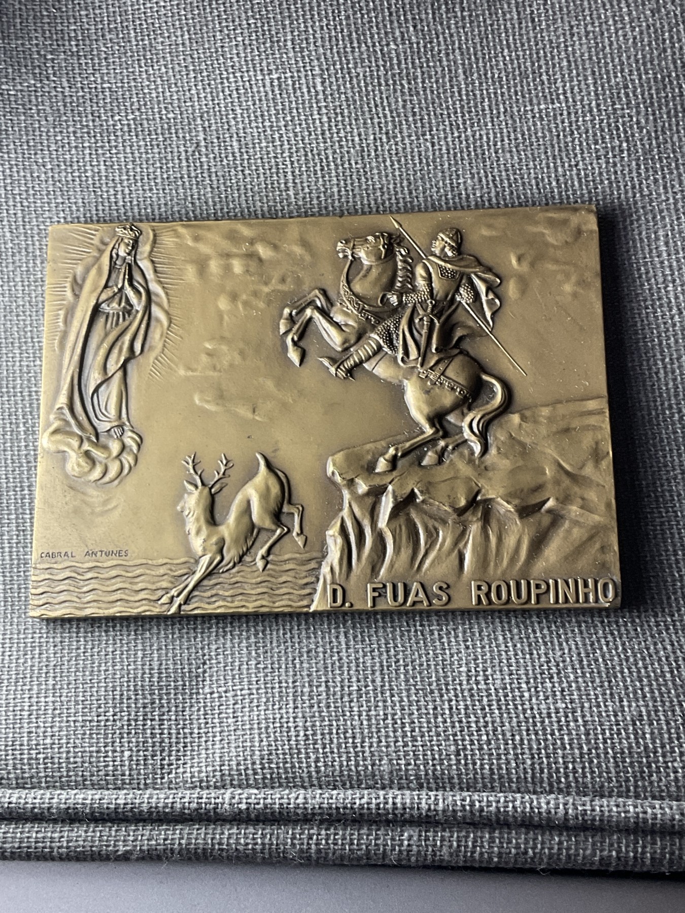 外国章牌硬币混合2024-1-10 葡萄牙铜牌60*85*4mm,180g