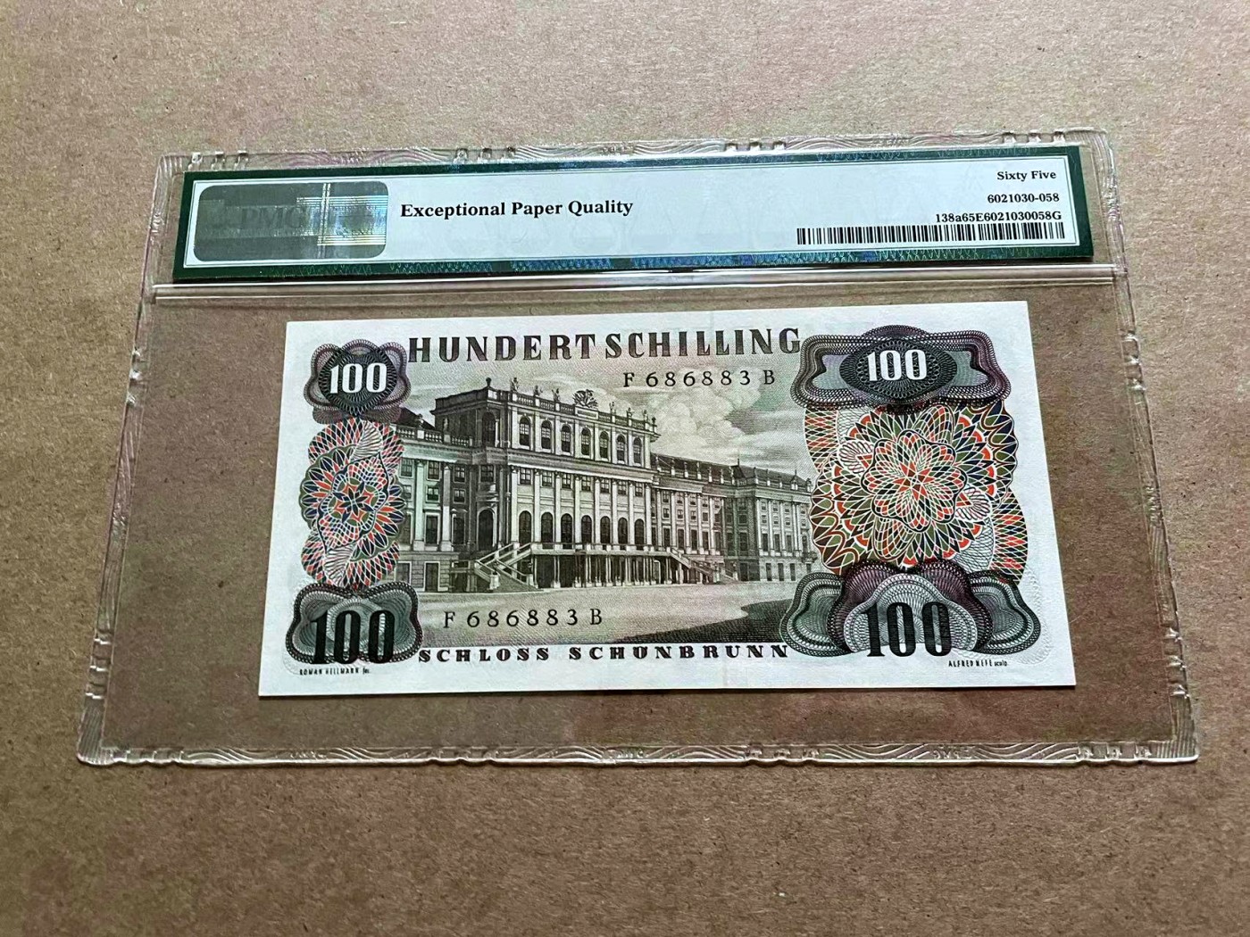 【Blue Auction】✨世界纸币精拍第418期【精】 【无47】奥地利 1960年100先令 斯特劳斯 PMG65EPQ 