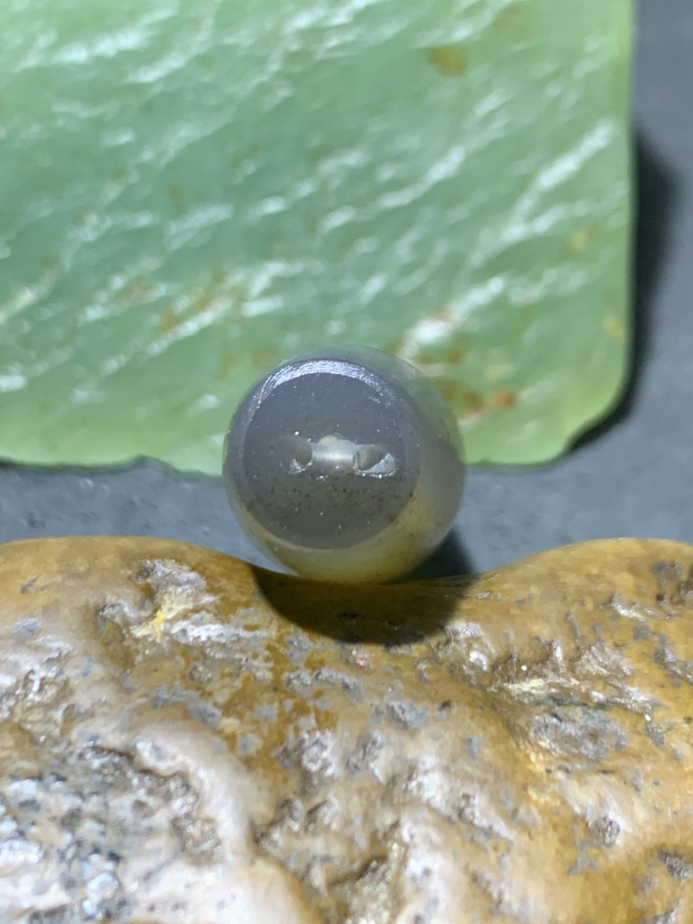 精美亚光高玉化巴西玛瑙手工俏色巧雕富贵有余吊坠一个！