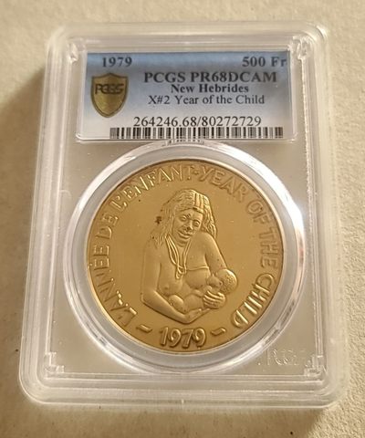 【币将精彩】世界钱币拍卖专场(2024-1-17) - 新赫布里底1979年儿童年纪念铜币PCGS珍稀