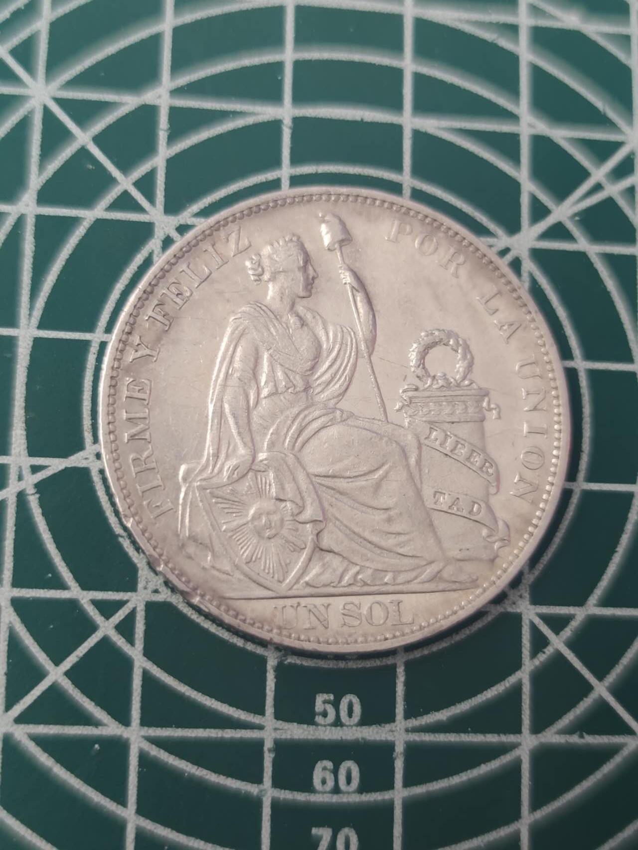 燕姐换藏第76拍 秘鲁1896年一索尔大银币