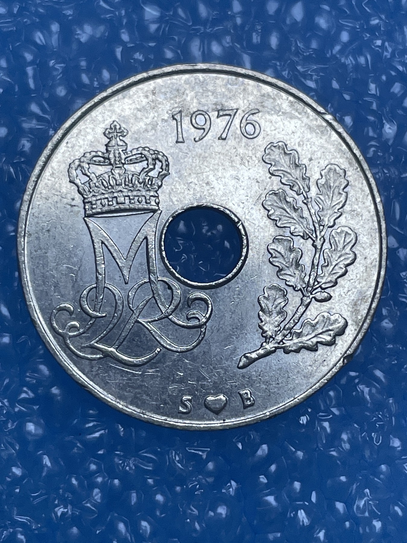 神仙姐姐散币好品专场第十四期（无佣金满邮自动发出 1976 年丹麦 25 欧尔