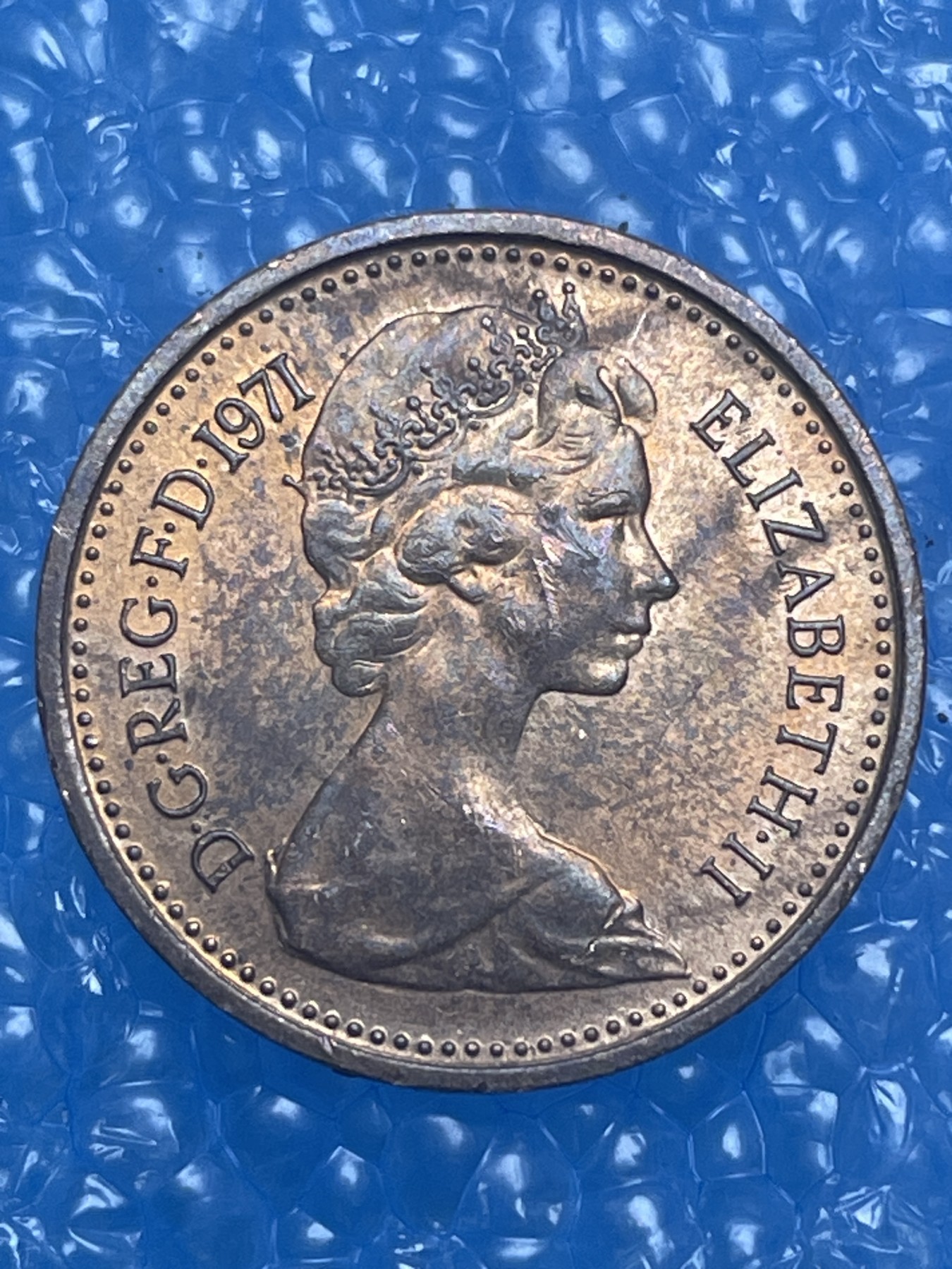 神仙姐姐散币好品专场第十四期（无佣金满邮自动发出 1971 年英国 1/2便士