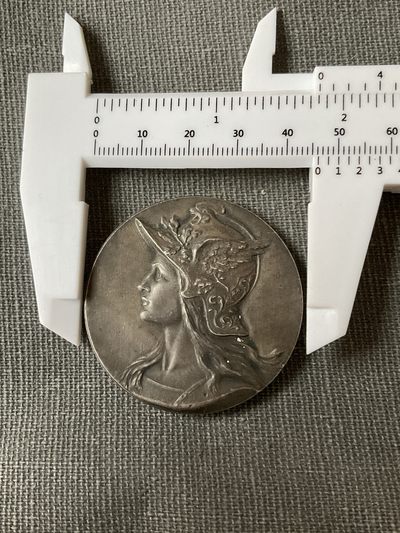外国章牌硬币混合2024-1-10 - 法国戎装玛丽安娜，45mm,48g