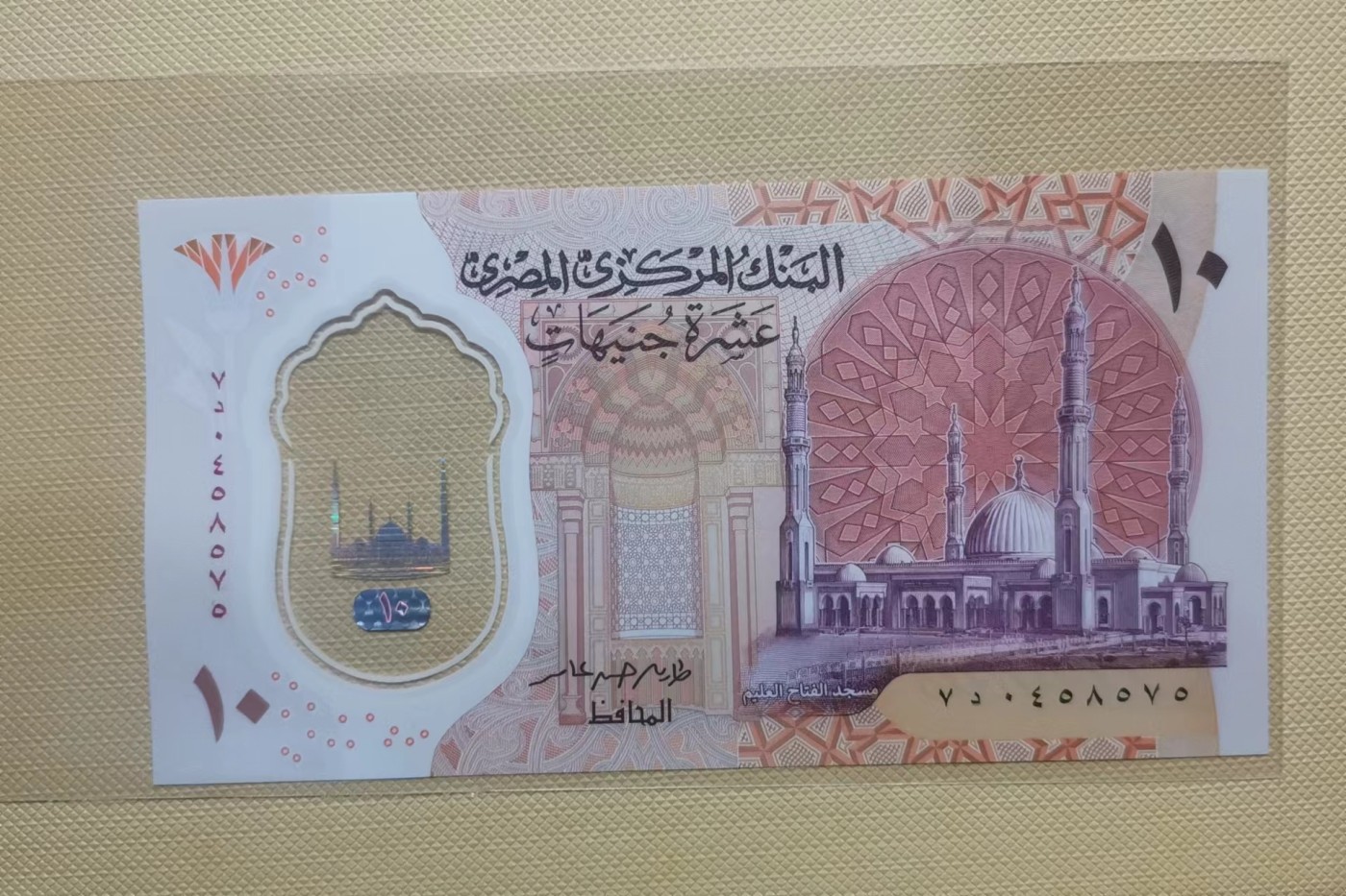 【易洋钱喜】第35场 国外纸币专场 埃及最新版塑料钞，10镑，全新