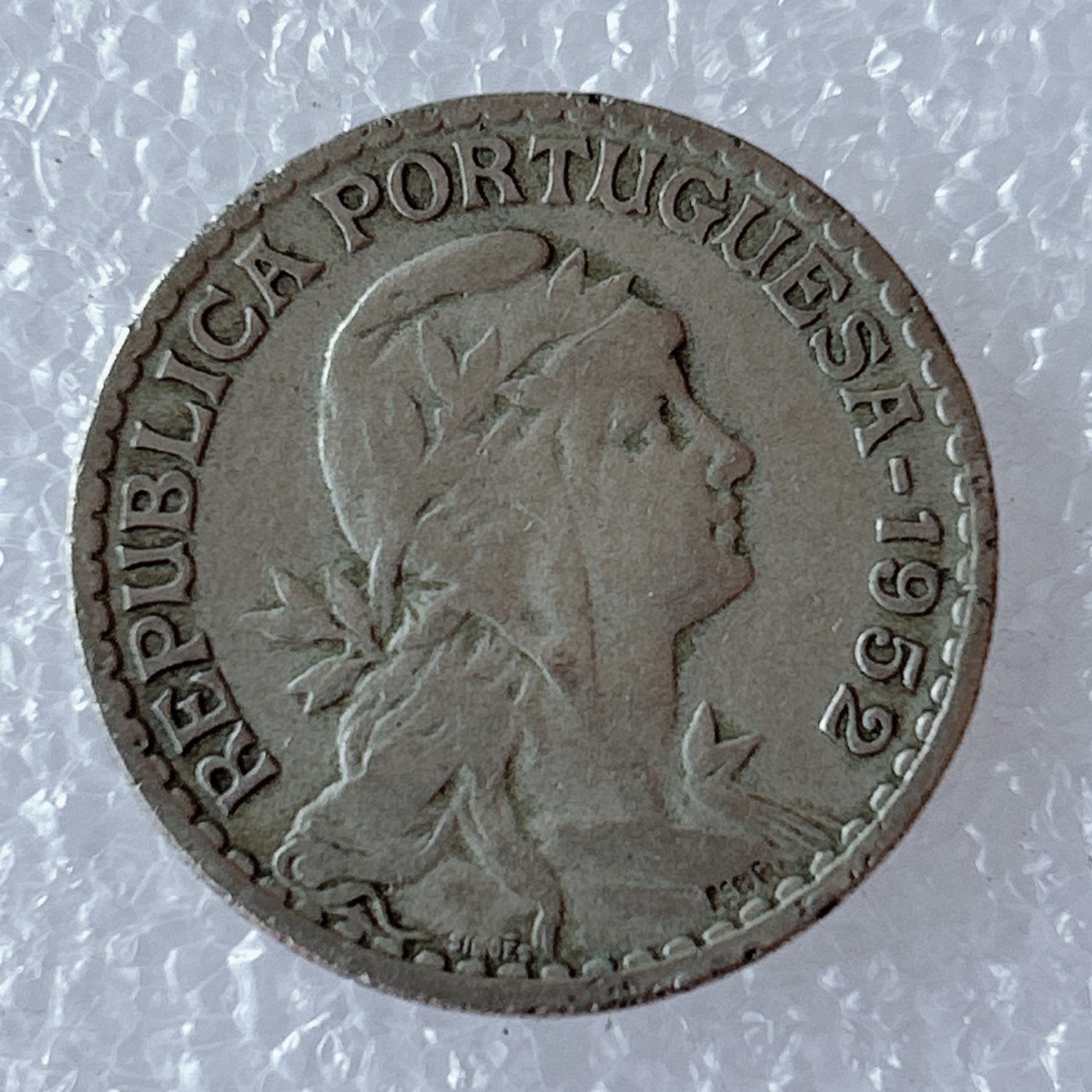 海外回流1元起拍小铺 各国钱币散币场 第5期 葡萄牙1952年1埃斯库多镍币