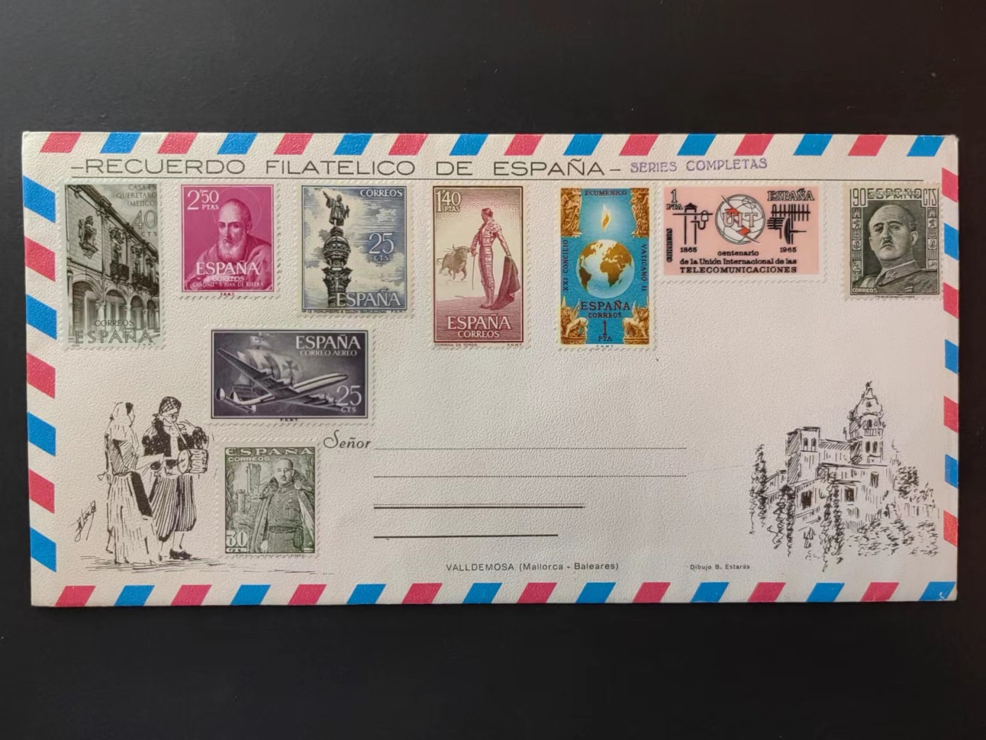 多国首日封✌邮品✌（拍卖场）精品🔥专场 第④③场 西班牙航空邮封（全新票未落邮戳）