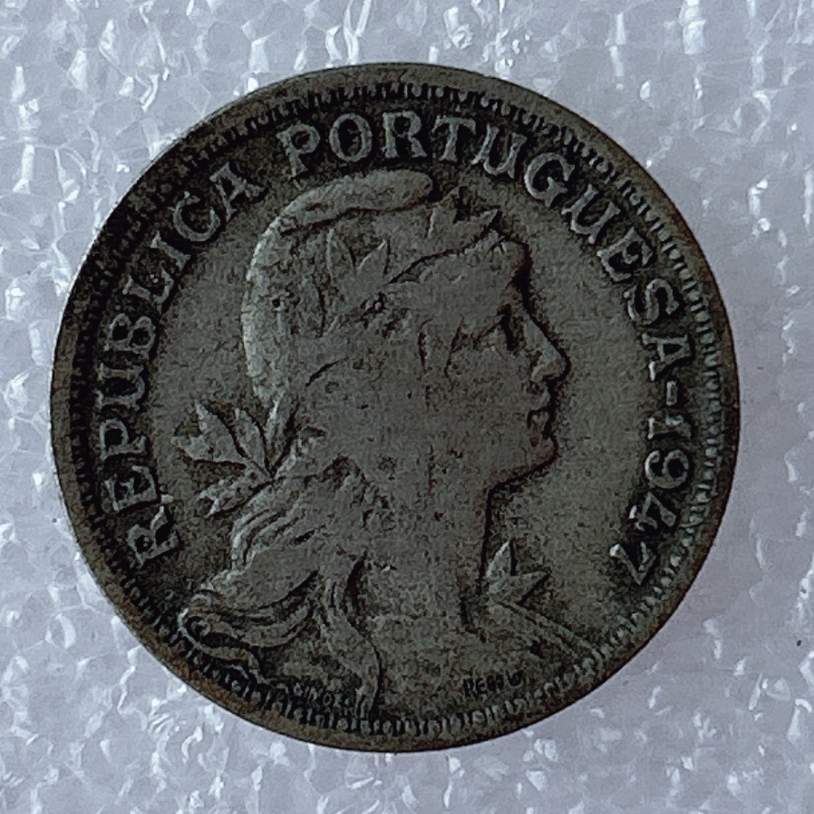 海外回流1元起拍小铺 各国钱币散币场 第5期 葡萄牙1947年女神图案50分