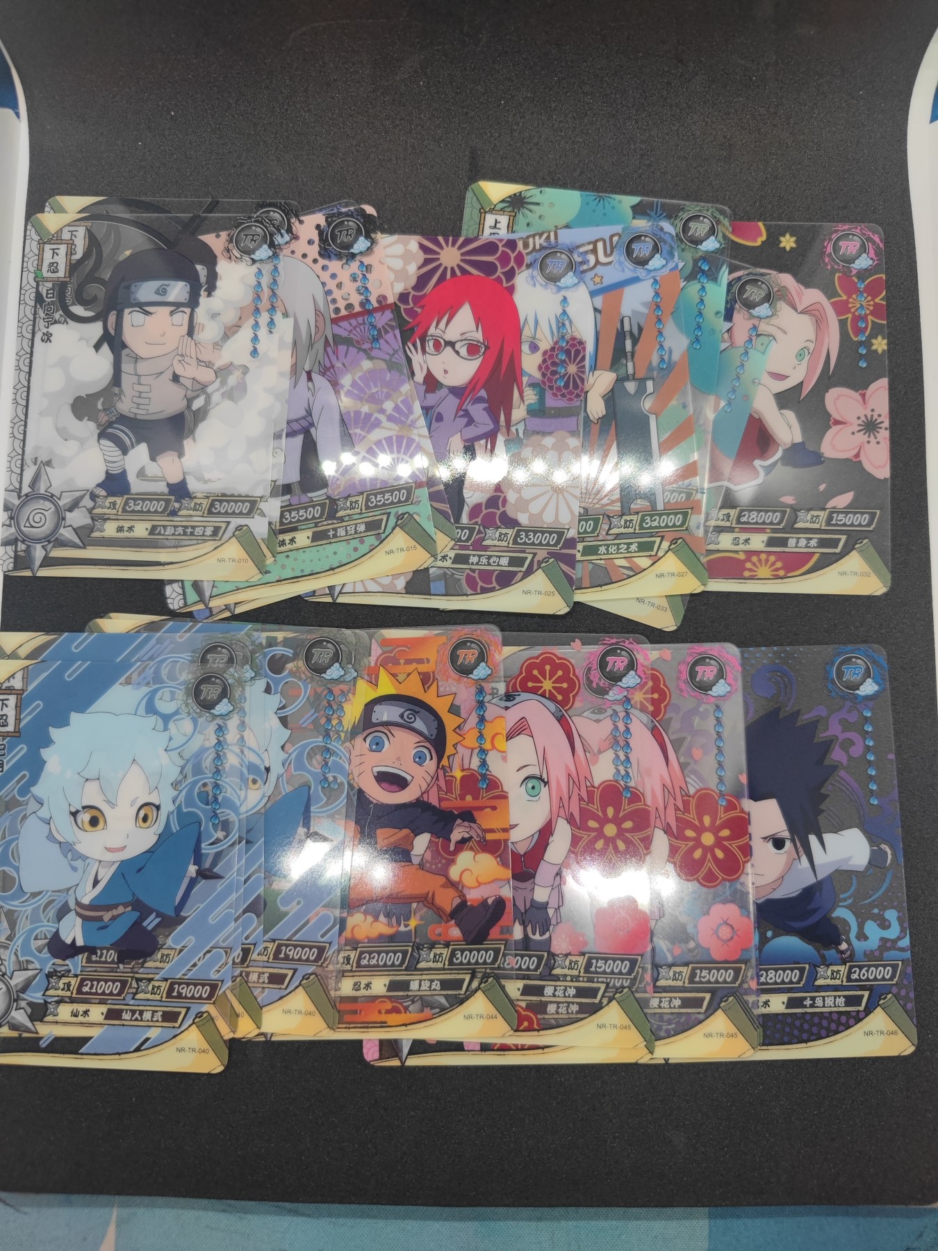 妖精的尾巴卡牌拍卖第九场 卡游火影忍者TR透卡23张