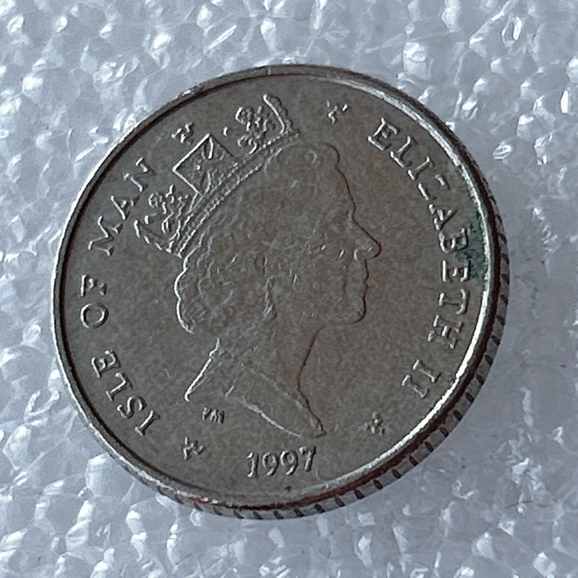 海外回流1元起拍小铺 各国钱币散币场 第5期 马恩岛1997年