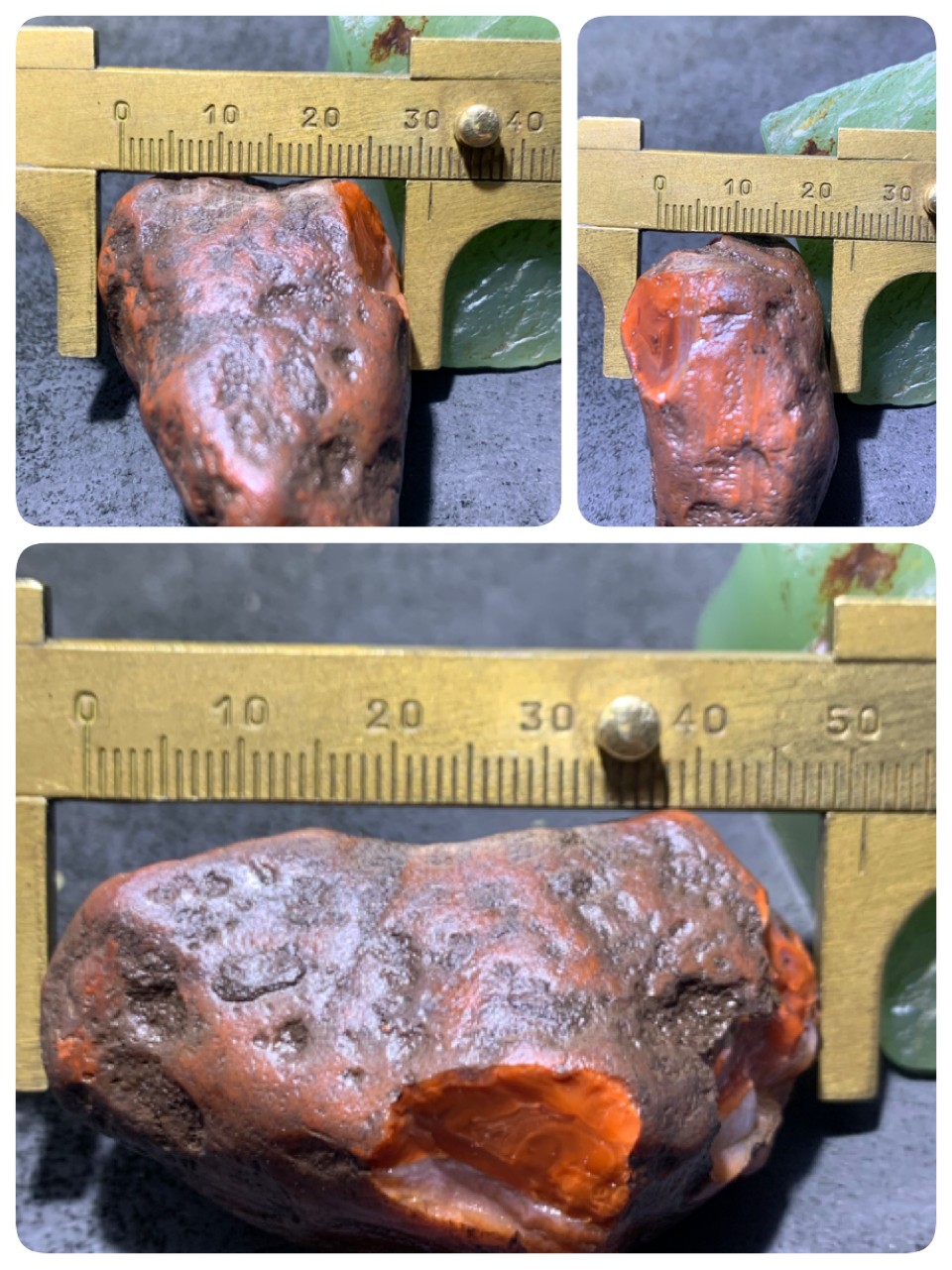 精美开窗铁皮南红玛瑙原石一颗