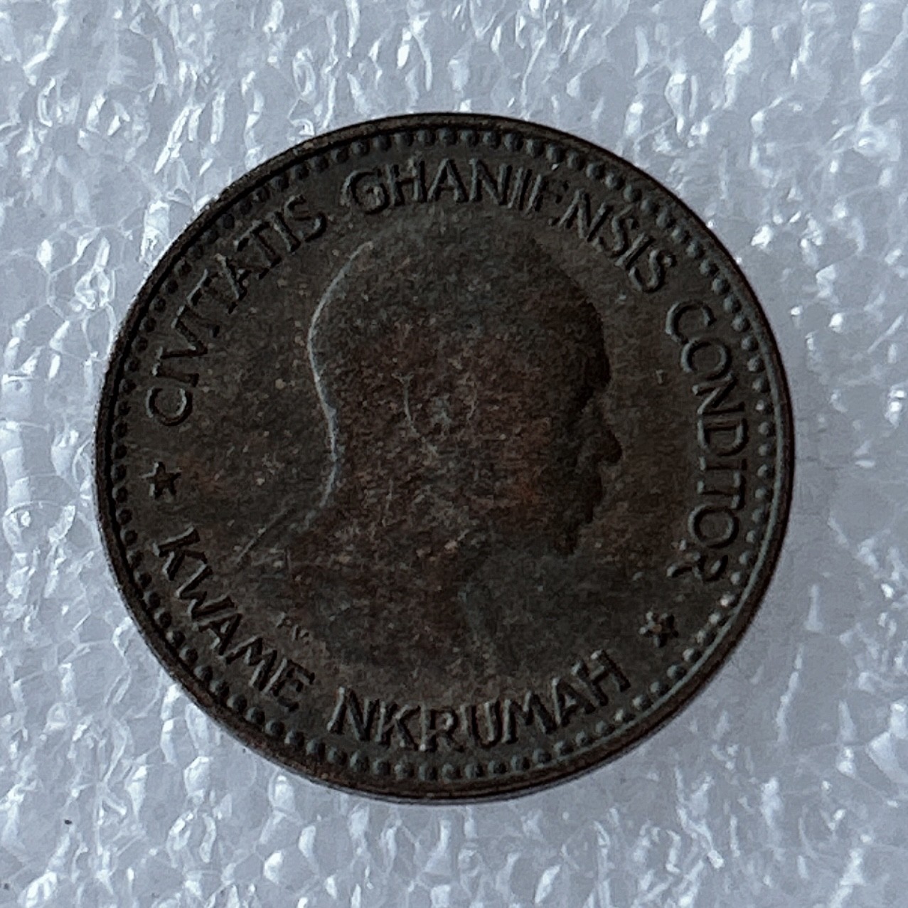 海外回流1元起拍小铺 各国钱币散币场 第5期 加纳1958年恩克努马 1/2便士
