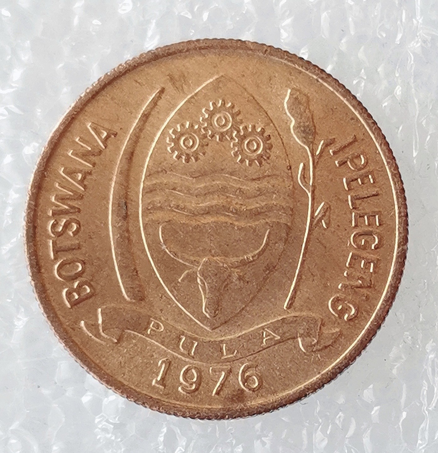 海外回流1元起拍小铺 各国钱币散币场 第5期 博茨瓦纳1976年5瑟比